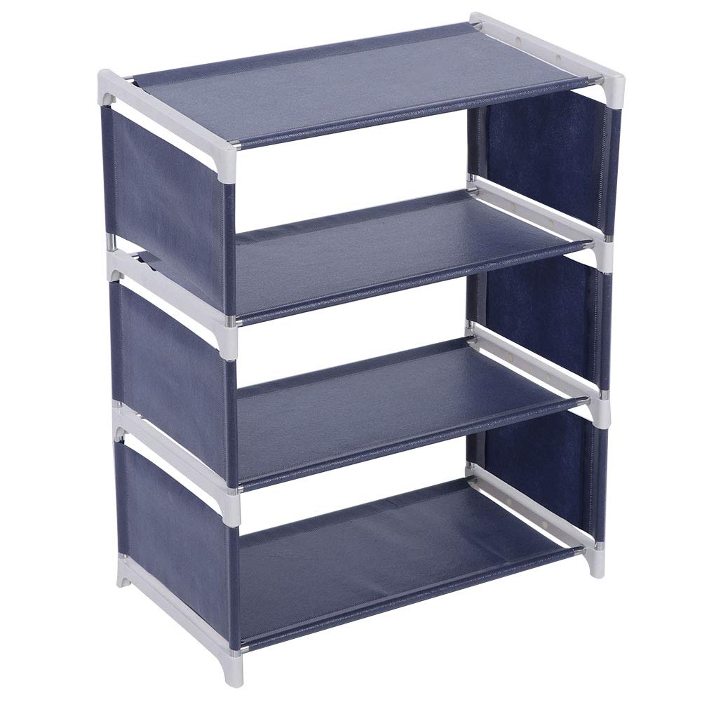OUKENS 4-Tier Shoe Rack & Storage Organizer - Space-Saving Standing Shelf for Shoes, Books & Entryway Organization - Perfect for Small Spaces, Closet & Home Entryway Storage