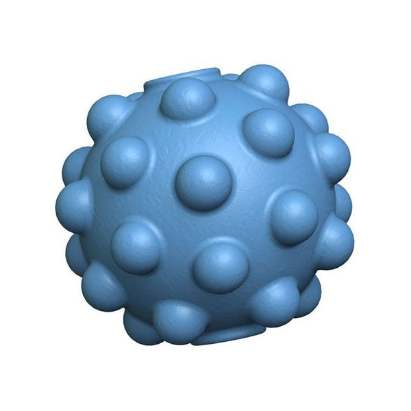 Begin Again Nubble Natural Rubber Ball - Blue | Non-Toxic, Durable & Safe for Dogs | Perfect for Fetch, Chewing & Interactive Play