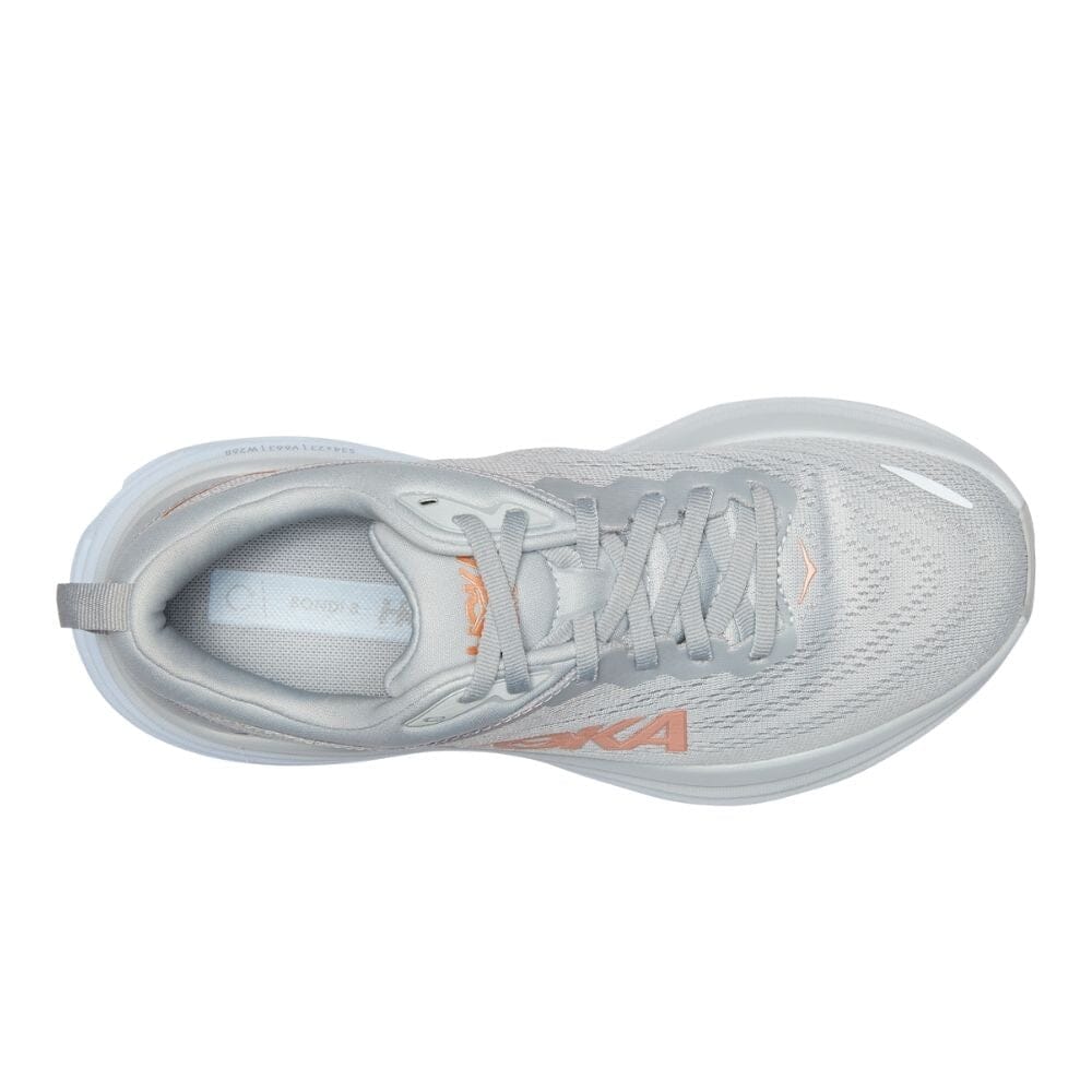 Hoka Women's Bondi 8 Running Shoes - Lightweight Cushioned Sneakers for Road Running, Walking & Gym Workouts | Perfect for Marathon Training, Jogging & Everyday Comfort