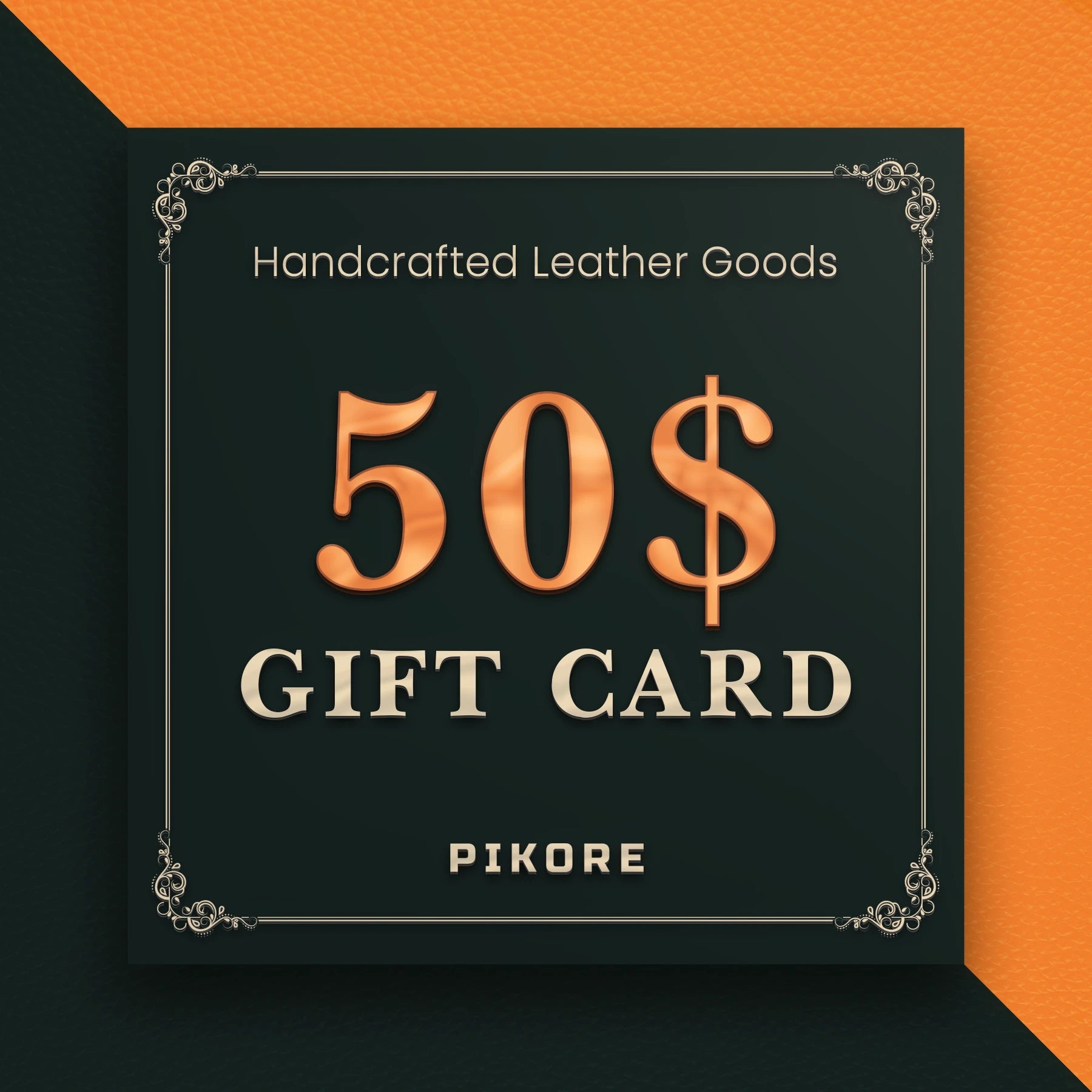 Pikore Genuine Leather Gift Card Holder - Premium RFID Blocking Wallet for Credit Cards & Cash - Perfect for Men & Women - Ideal for Travel, Business, and Everyday Use