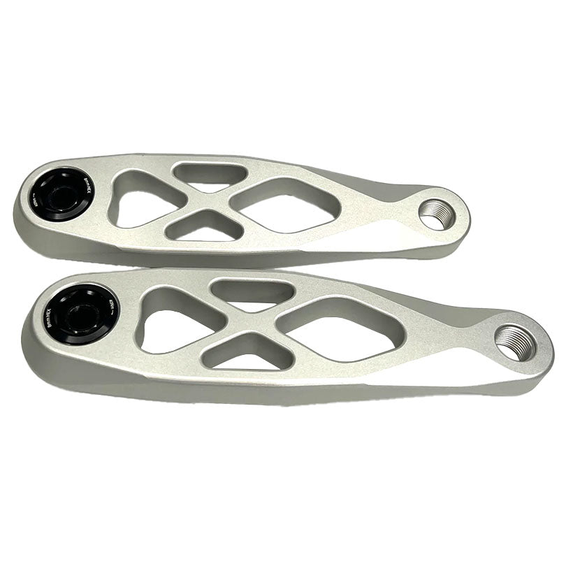 5Dev R Spec eCranks - SRAM DUB/Brose Compatible 160mm MTB Crankset (Raw/Silver) | Perfect for E-Bike Conversions & Mountain Biking