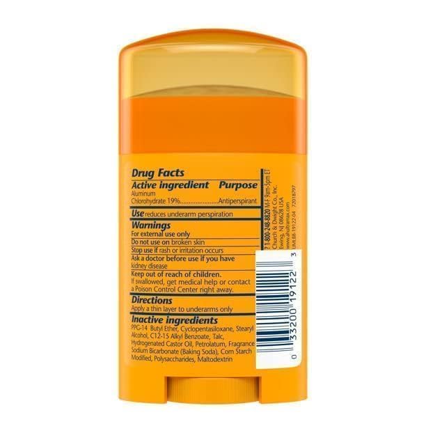 Arm & Hammer Ultra Max Antiperspirant Deodorant for Men & Women - 1 Ounce Travel Size (Pack of 2) - Fresh Scent, 24-Hour Protection - Perfect for Gym, Travel & On-The-Go Use