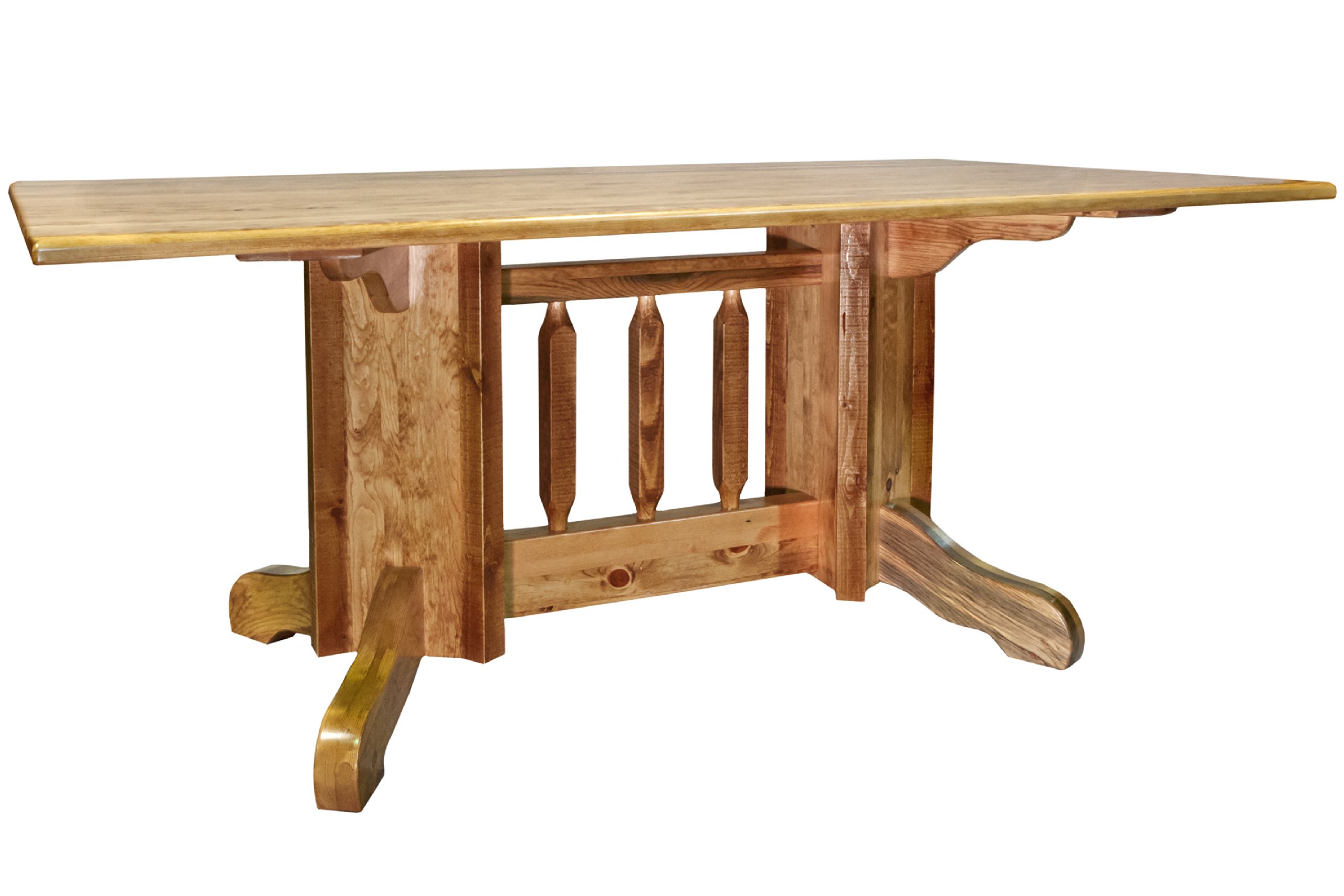 Montana Woodworks 实木餐桌 | 现代简约设计 | 耐用环保 | 适用于家庭餐厅、咖啡厅、办公室