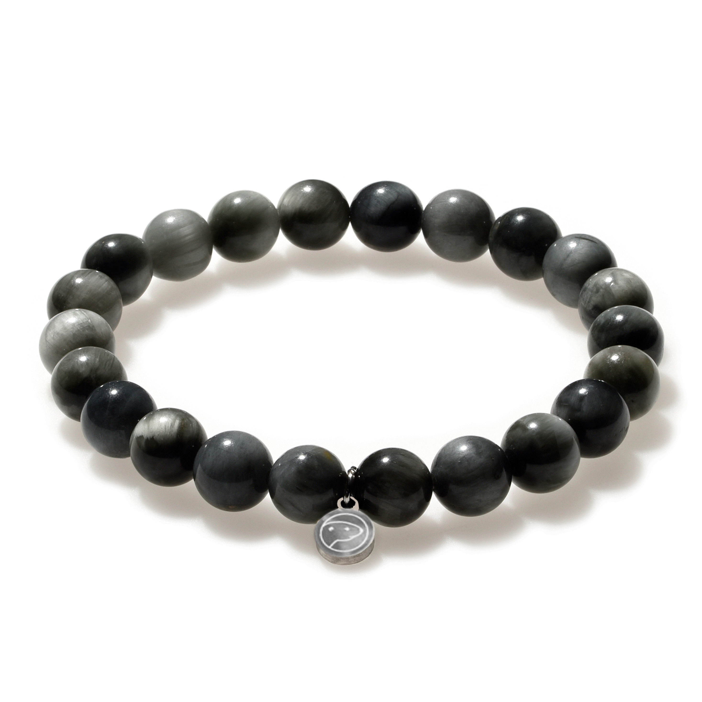Hawk's Eye Stone Bracelet for Men & Women - Natural Gemstone Beaded Wristband for Protection, Healing & Positive Energy - Perfect for Meditation, Yoga & Spiritual Healing
