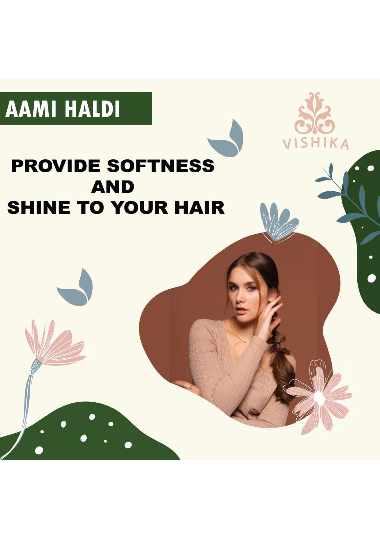 **Aami Haldi Powder Exfoliator – 400g | Kasturi Turmeric & Manjal for Glowing Skin | Natural Face & Body Scrub for Exfoliation & Brightening**    *(Use for DIY skincare, spa treatments, or as a natural brightening scrub for face and body.)*