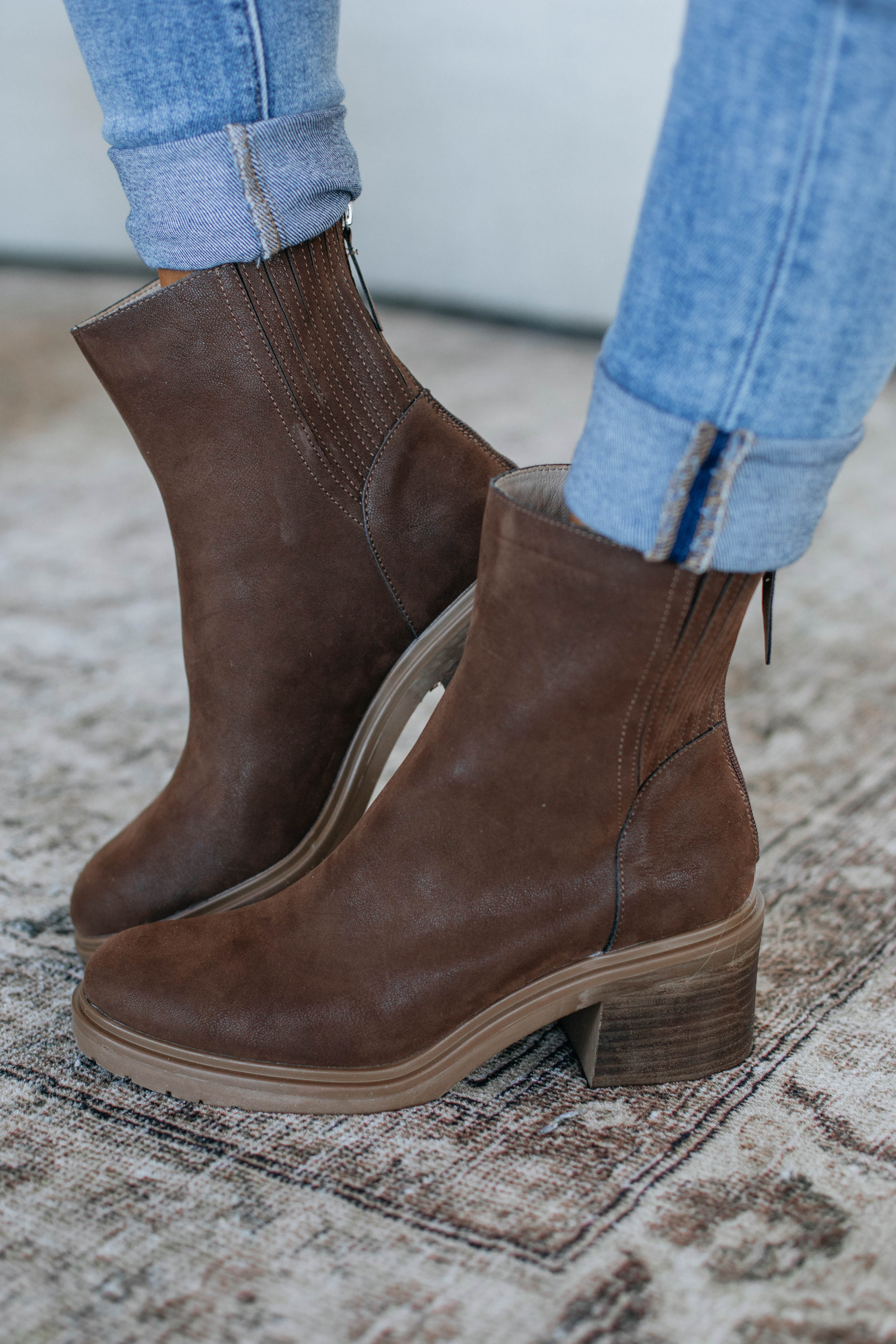Stylish On Your Mind Boots in Coffee Brown - Perfect for Fall Fashion, Outdoor Adventures & Casual Wear