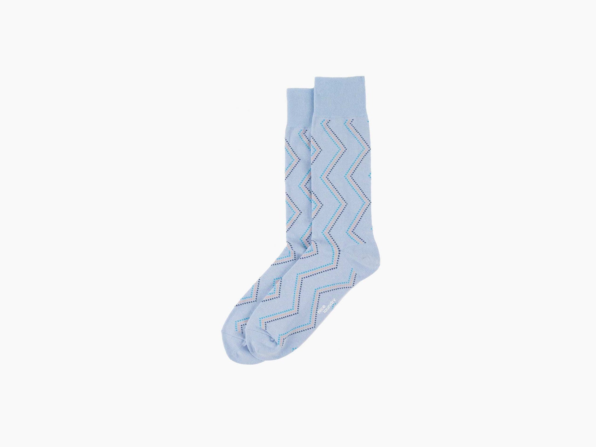 Zig Zag Dots Light Blue - Stylish Geometric Pattern for Home Decor, Fashion & DIY Crafts | Perfect for Scrapbooking, Wall Art & Clothing Designs