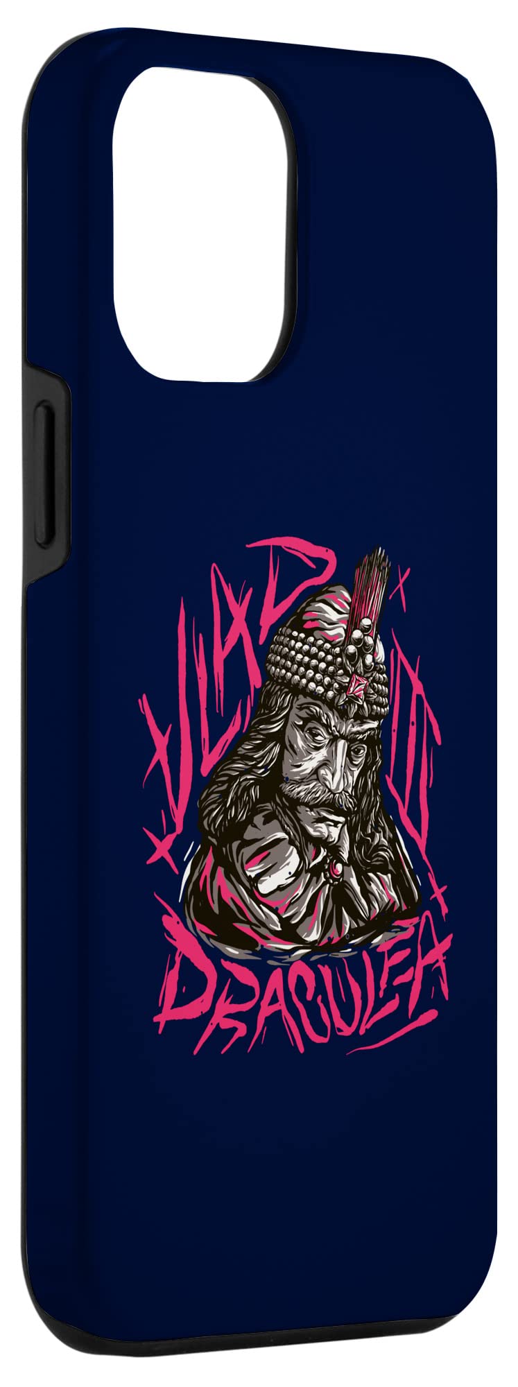 iPhone 12 Pro Max Case - Gothic Dracula Vlad Tepes Design (1431 Transylvania Vampire Theme) | Perfect for Halloween, Cosplay & Vampire Fans