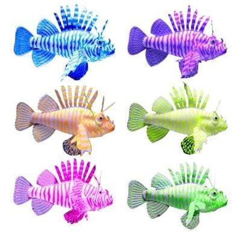 Aqua One Copi Sea Floating Lionfish Toy - Assorted Colors for Kids Bath Time & Pool Fun - Realistic Aquatic Animal Decor for Home & Fish Tank