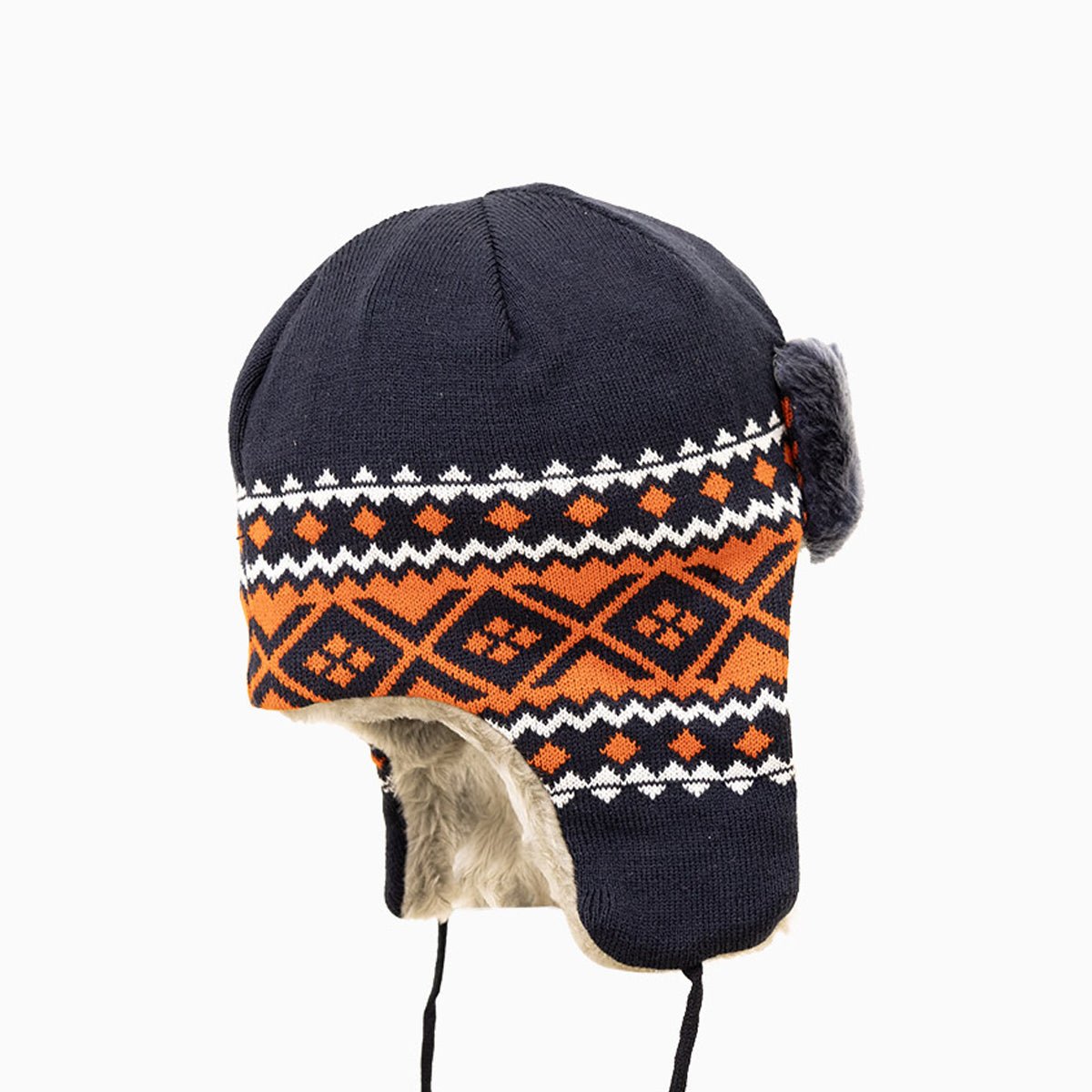 Chicago Bears NFL Trapper Knit Cuff Beanie Hat - Official Team Logo Winter Skull Cap for Men & Women - Perfect for Football Games, Skiing, and Cold Weather Outdoor Activities
