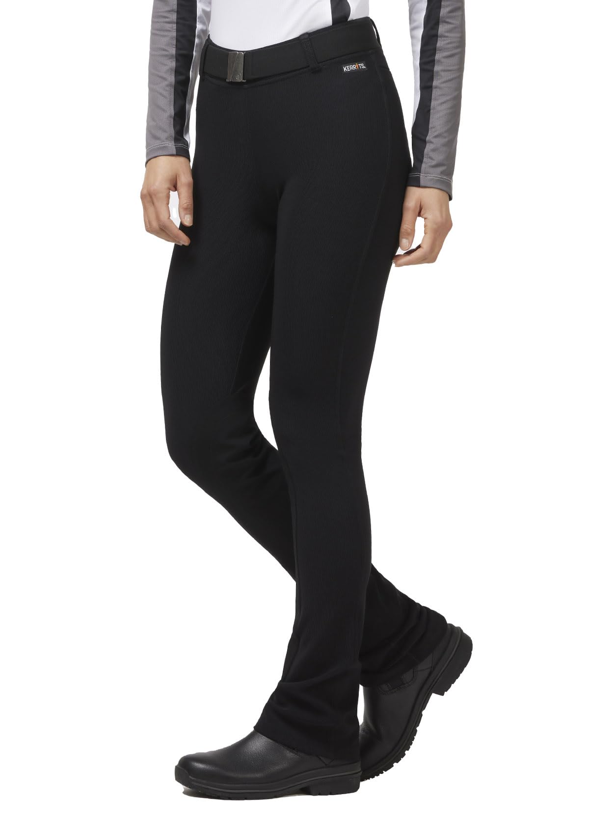 Kerrits Women's Microcord Bootcut Horse Riding Tights - Tall Slimming Equestrian Pants with Extended Patch | Comfortable & Durable for English & Western Riding, Training, and Competition