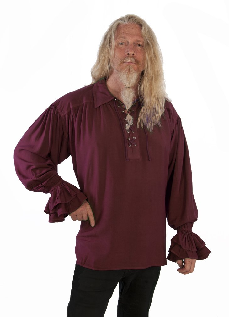 Premium Pirate Steampunk Costume Shirt - Authentic Renaissance Festival & Cosplay Outfit - Perfect for Halloween, LARPing, and Themed Parties