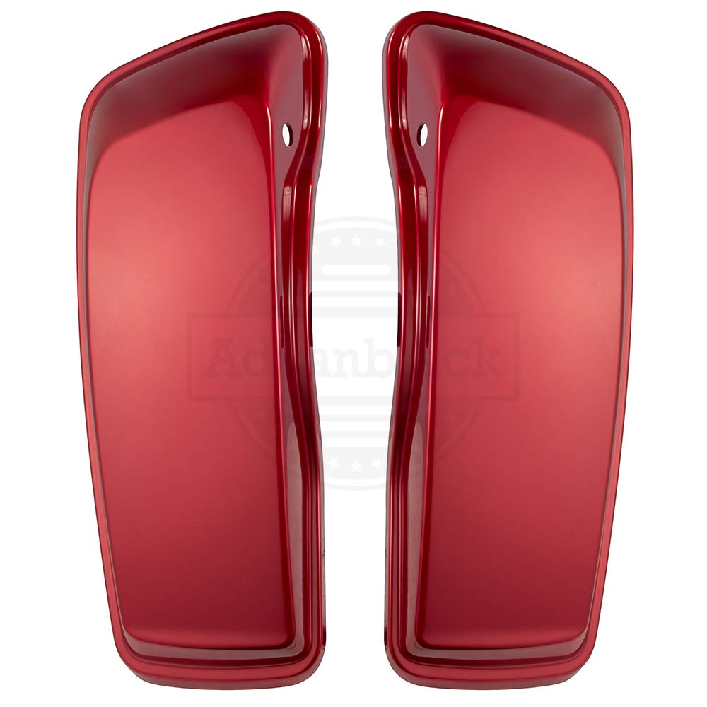 Moto Onfire Saddlebag Lids for Harley Touring Hard Saddlebags (2014-2023) - Wicked Red - Durable Motorcycle Accessories for Road Trips & Cruising