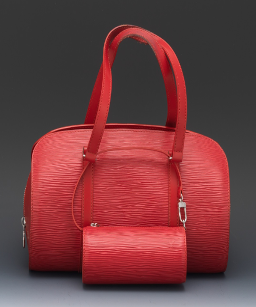 Louis Vuitton Soufflot Handbag - Black Epi Leather with Red Accents | Luxury Crossbody Bag for Women | Perfect for Work, Travel & Evening Events