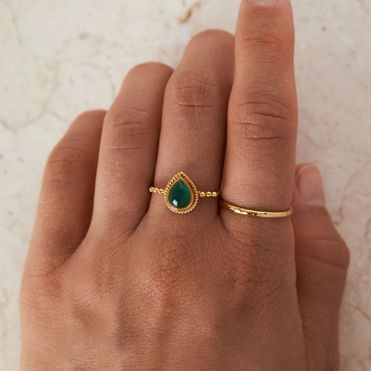 Elemental Gold Ring for Women - Elegant 14K Gold Plated Jewelry for Everyday Wear, Gift Giving & Special Occasions