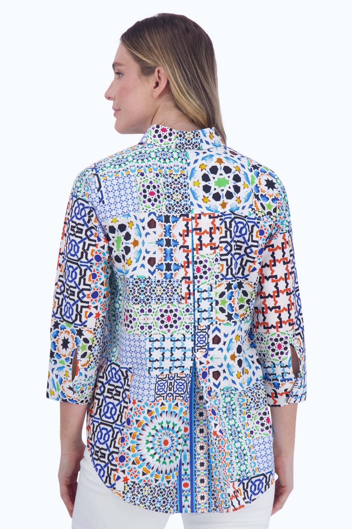 Kelly Intertwine 3/4 Sleeve Blouse for Women - Stylish Casual & Office Wear - Perfect for Spring Summer Fashion and Business Attire