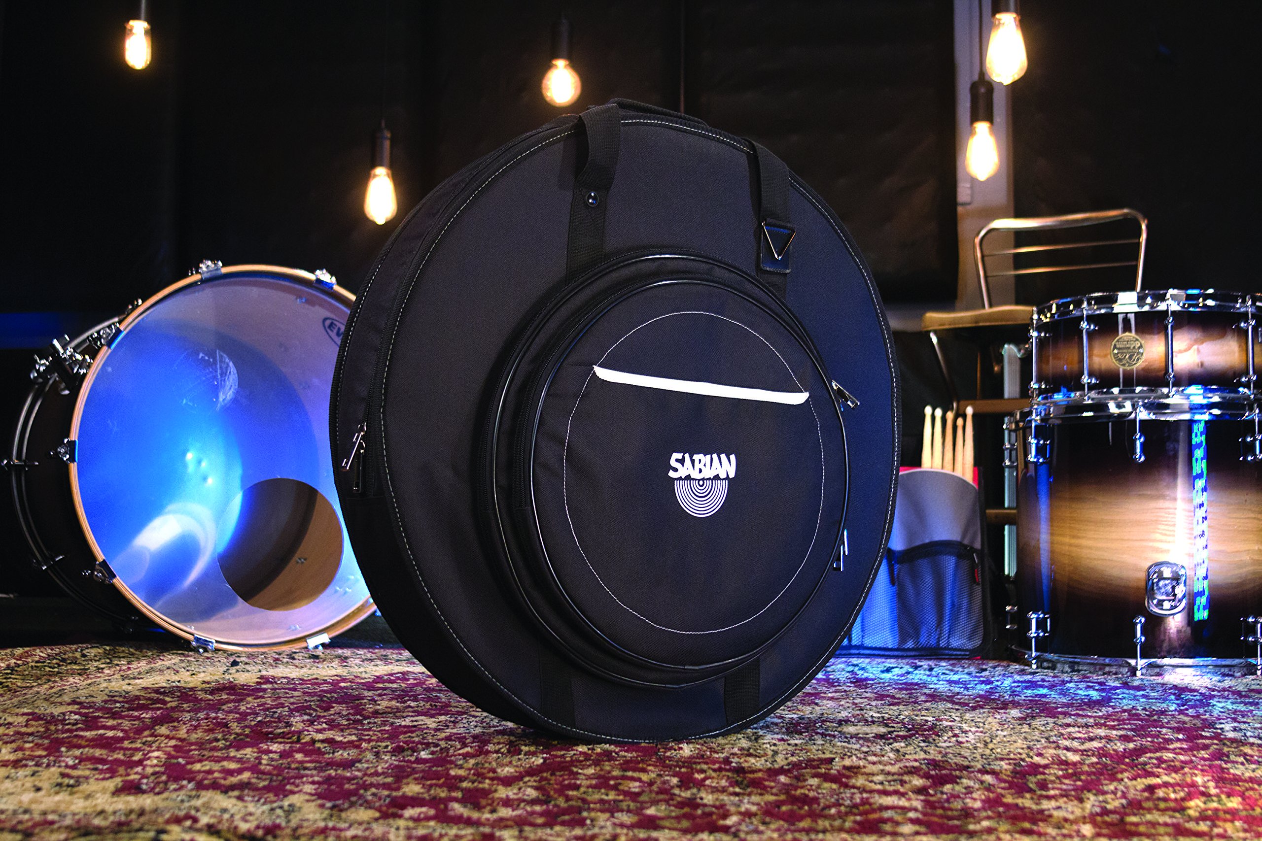 Sabian SECURE 22” Cymbal Bag - Heavy Duty Drum Set Case for Protection & Transport - Perfect for Gigging Musicians & Drummers (SECURE22)