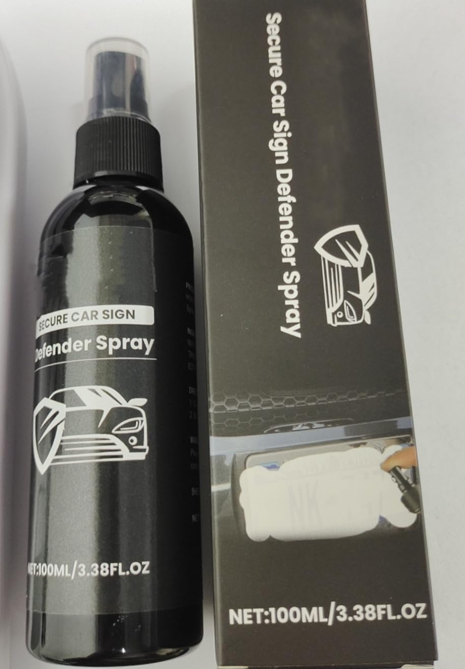 Auto Shield Spray - Durable Clear Coat License Plate Coating for Cars | Invisible Reflective Protection | Ideal for Night Driving & Vehicle Security