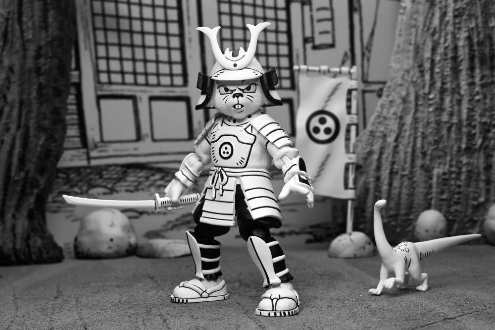 Usagi Yojimbo Samurai Action Figure - Black & White Collectible Toy for Anime Fans & Comic Book Lovers | Perfect for Display, Gifts & Cosplay Accessories