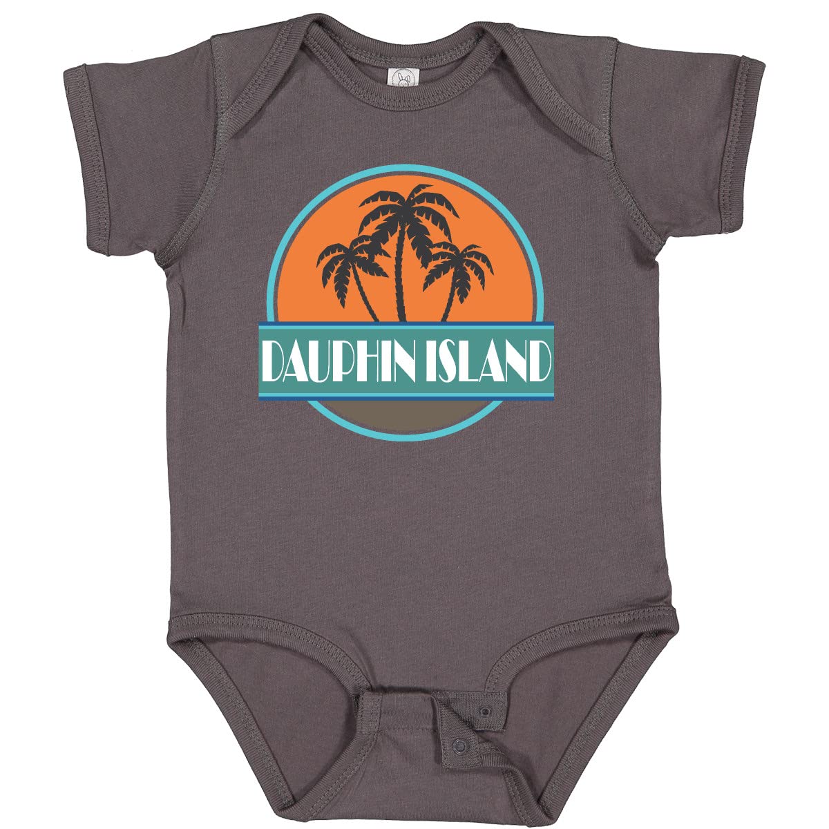 Inktastic Dauphin Island Alabama Vacation Baby Bodysuit - Soft Cotton Cute Onesie for Boys & Girls - Perfect Beach Trip, Family Holiday & Summer Outfit Gift