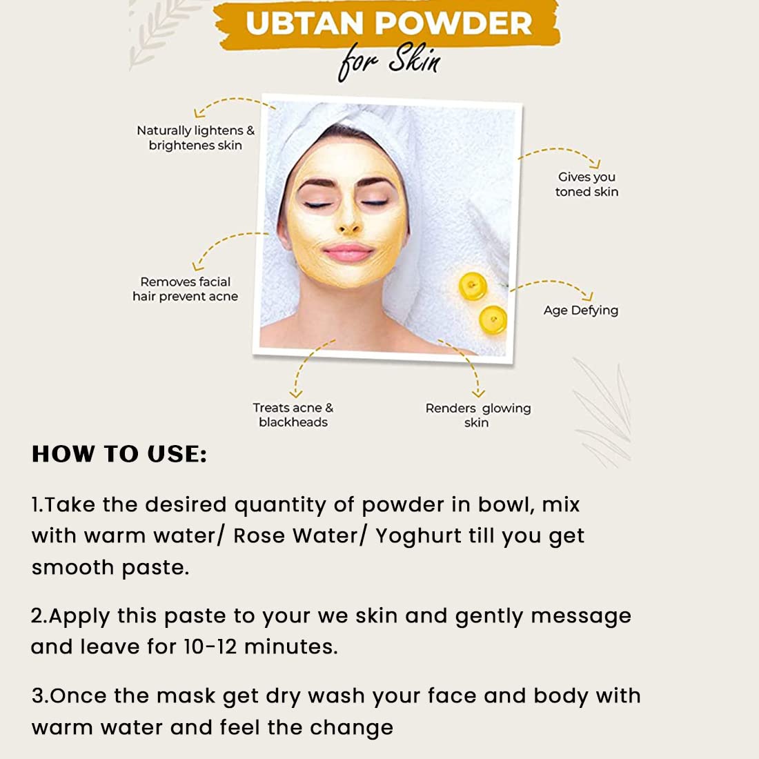 Ramley Herbal Ubtan Natural Skincare for Face & Body - 100g (Pack of 2) | Brightening & Glowing Treatment | Perfect for Daily Cleansing & Spa Days