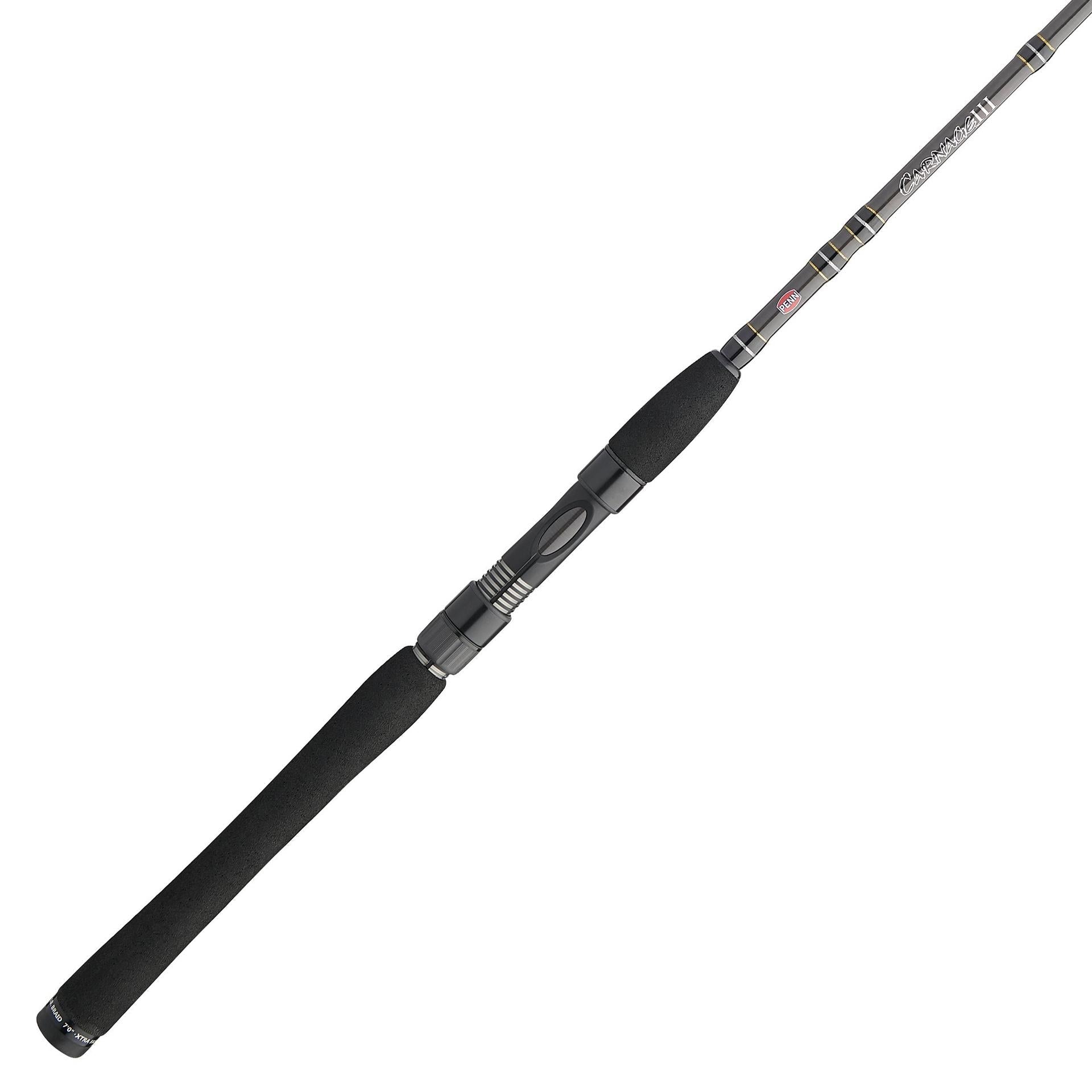 Carnage® III Inshore Spinning Rod - Lightweight Saltwater Fishing Rod for Bass, Snook & Redfish - Perfect for Kayak, Pier & Shore Fishing Adventures