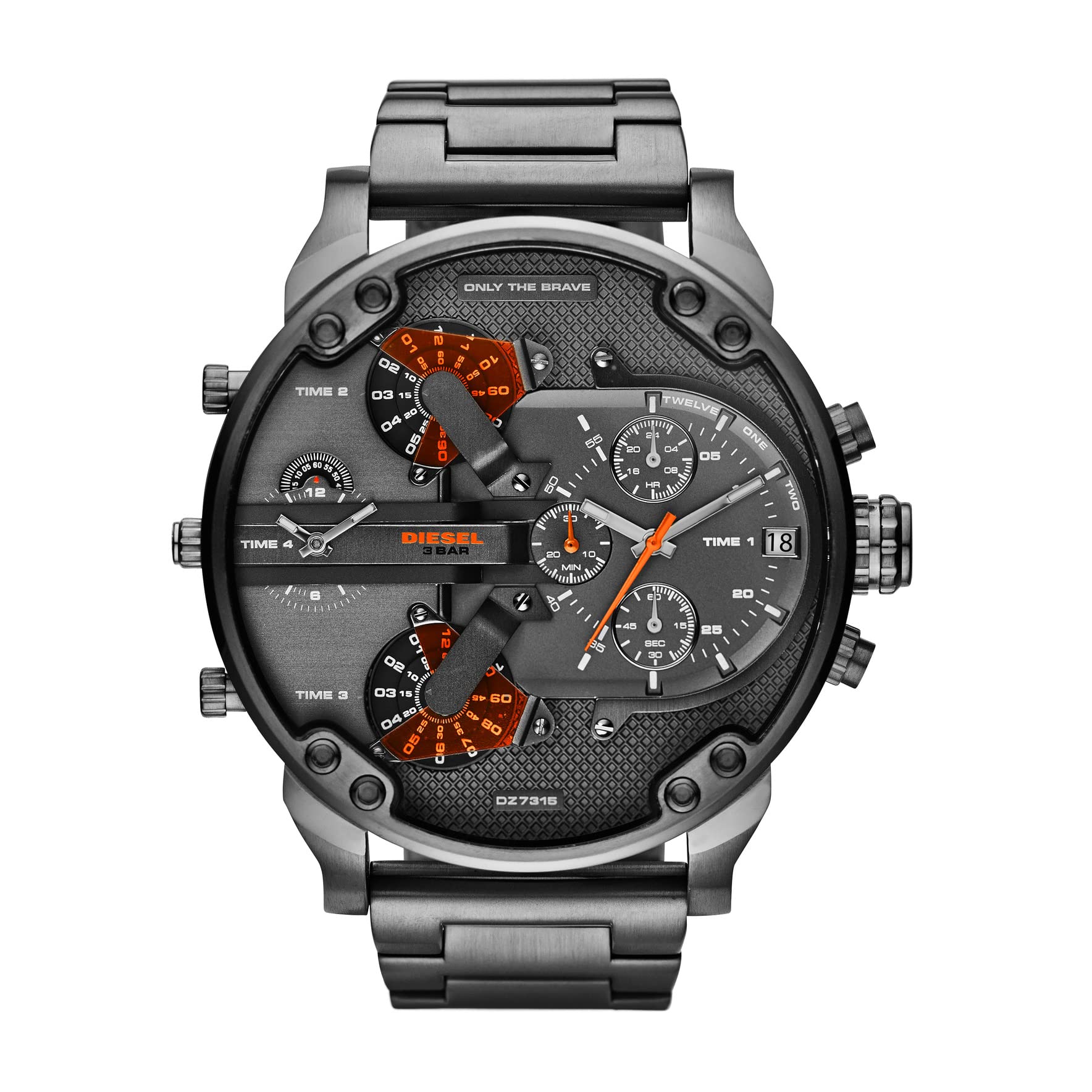Diesel Mr. Daddy 2.0 Men's Chronograph Watch - Stainless Steel Quartz Analog Wristwatch for Men - Perfect for Business, Casual Wear & Special Occasions