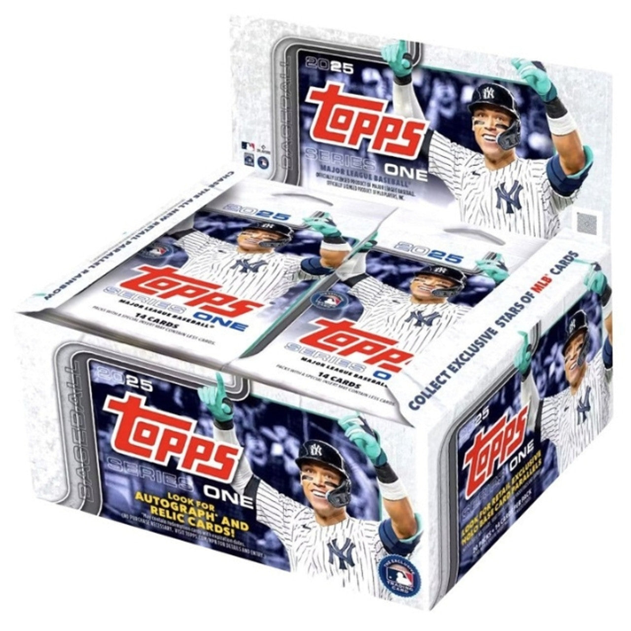 2025 Topps Baseball Series 1 Retail Box - 36 Packs with Exclusive Rookie Cards & Chase Inserts - Perfect for Collectors, Fantasy Sports Fans, and Game Day Trading