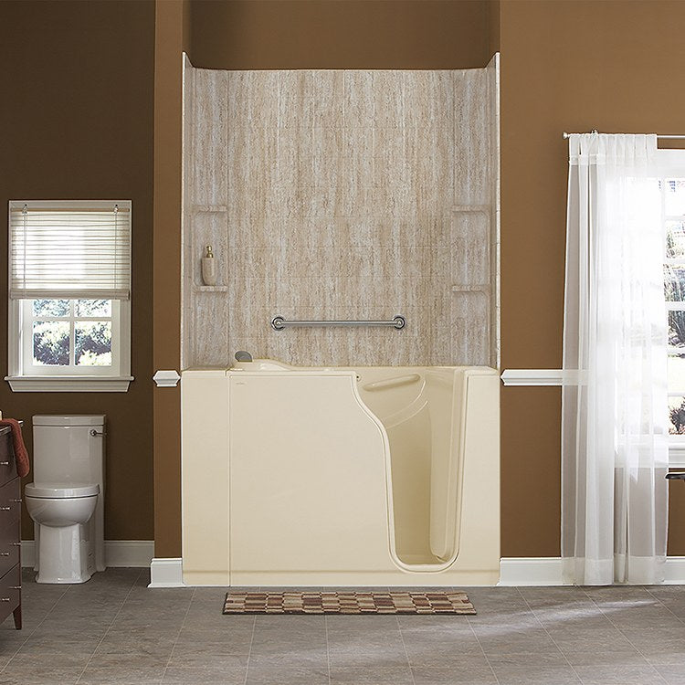 30W x 52L Gelcoat Walk-In Whirlpool Bathtub - 3052 Series with Right Hand Drain & Faucet - Perfect for Spa-Like Relaxation at Home