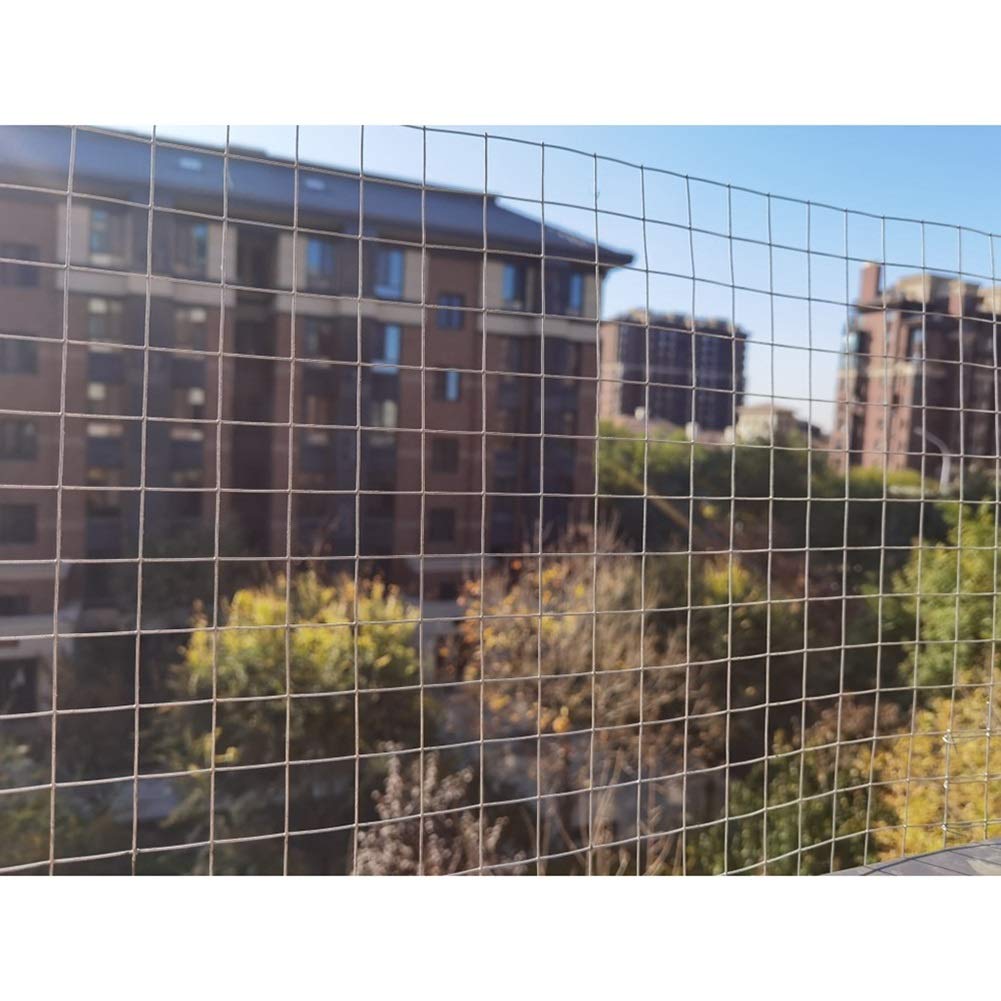 Hot Dip Galvanized Welded Wire Mesh Fence - 2cm Square Openings, 1x1m Size, Silver - Durable Hardware Cloth for Pet Cages, Chicken Coops & Vegetable Gardens - Includes Cutting Pliers for Easy Installation