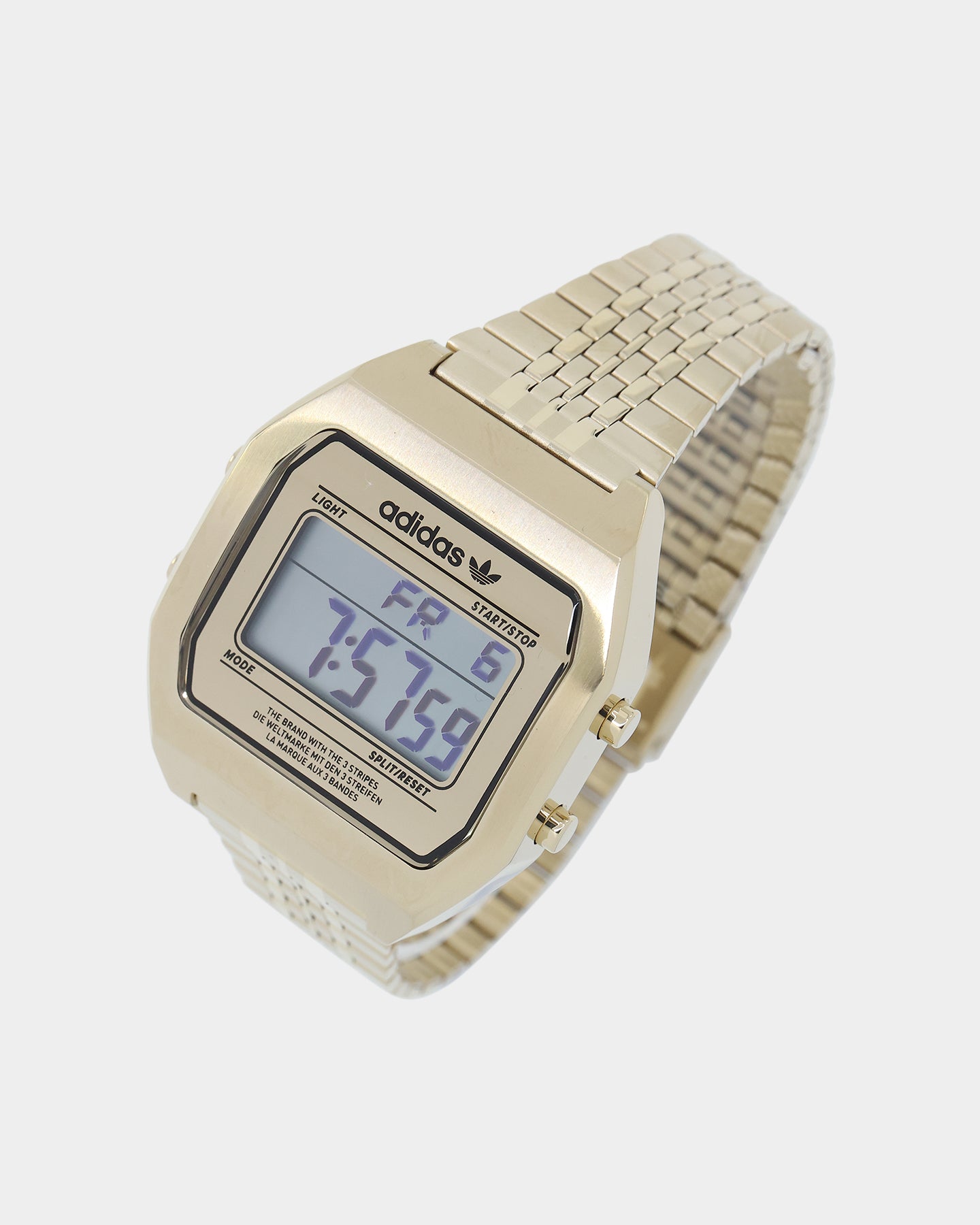 Adidas Digital Two Gold Smartwatch - Fitness Tracker with Heart Rate Monitor, Sleep Tracking & Waterproof Design for Running, Swimming & Outdoor Activities