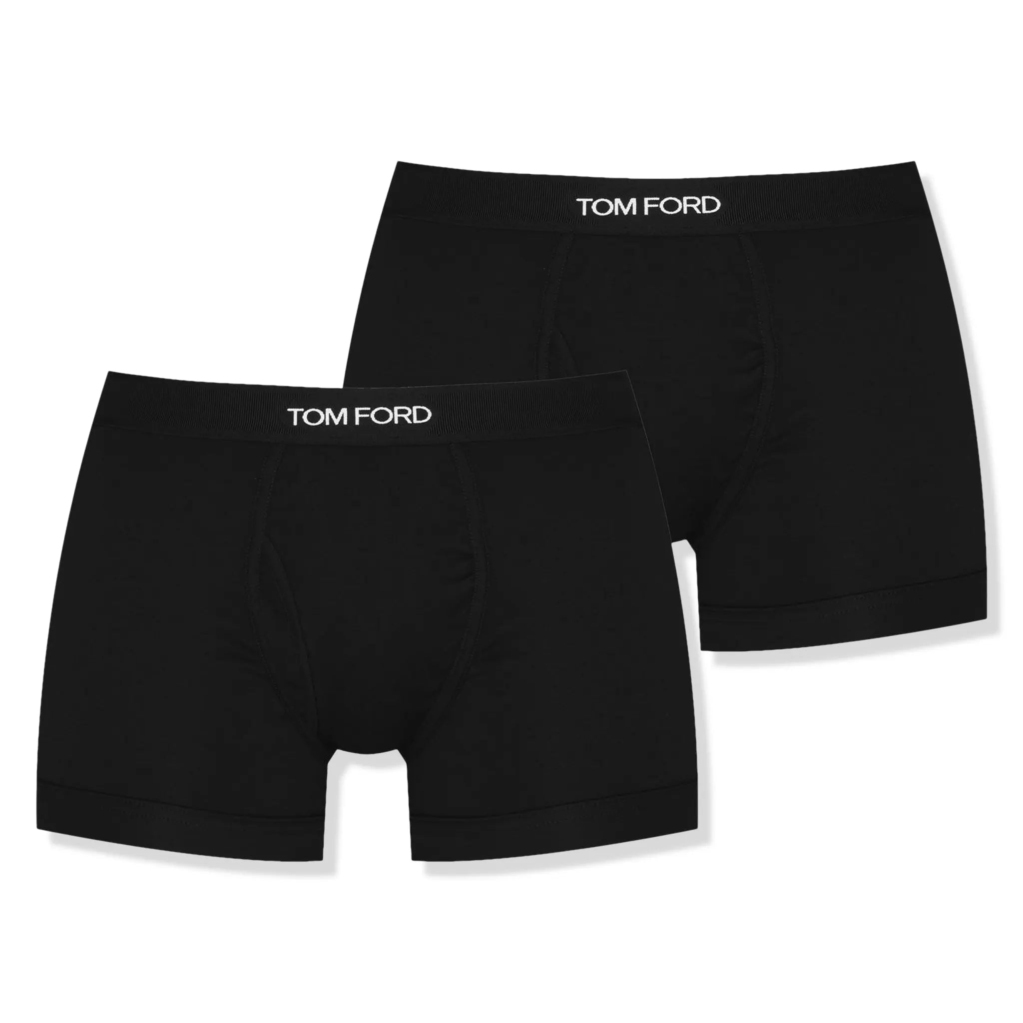 Tom Ford Cotton Black Boxer Briefs 2-Pack - Soft & Breathable Men's Underwear for Everyday Comfort & Style