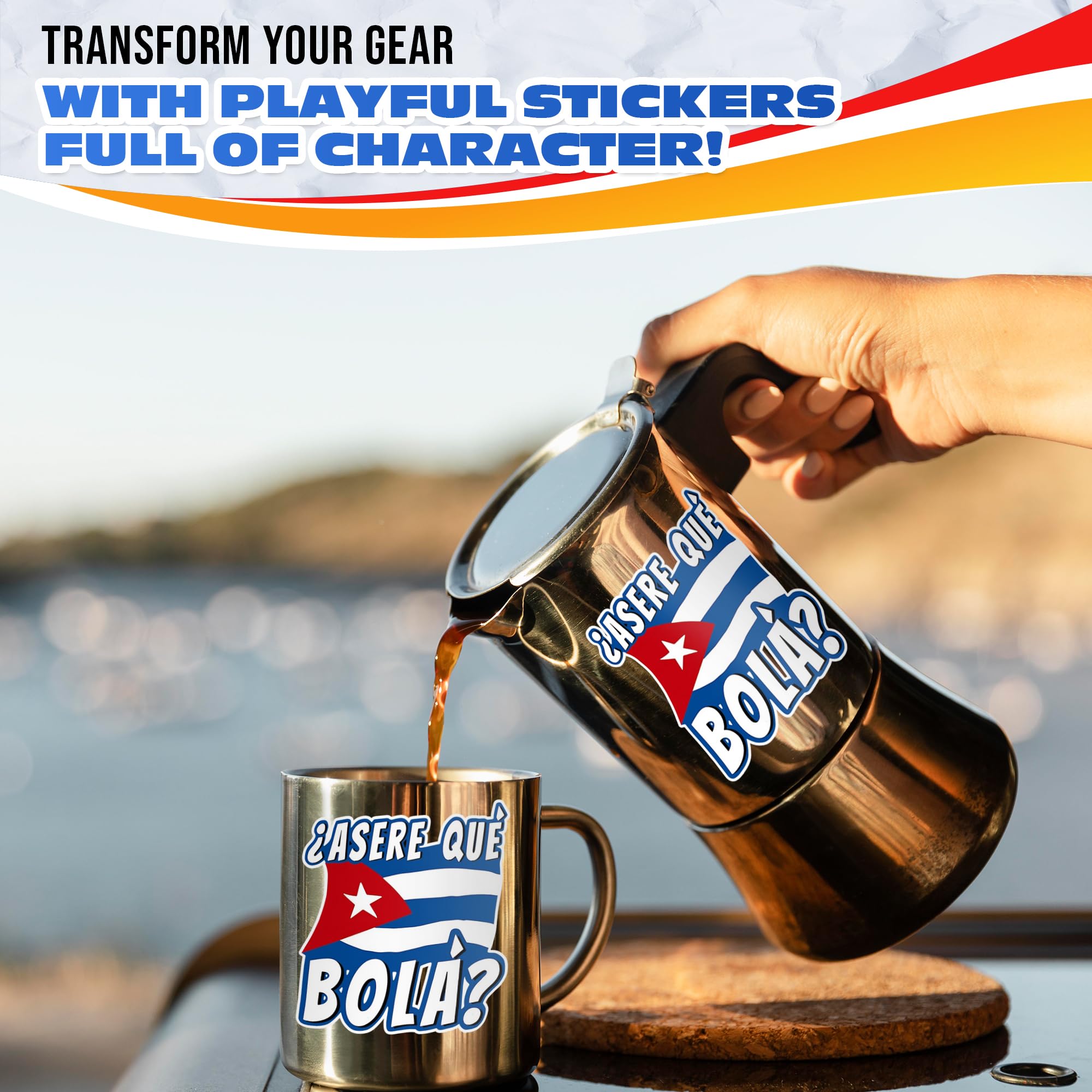 Cuban Flag Stickers 3-Pack - 3
