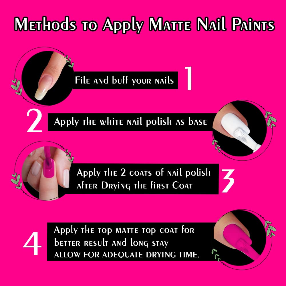 PERPAA® Super Matte Nail Polish - Non-Toxic, Long Lasting, Chip Resistant & Quick Dry Vegan Nail Enamel (2 Pack: Sea Green & Yellow) - Perfect for Everyday Wear, Parties & Nail Art Designs
