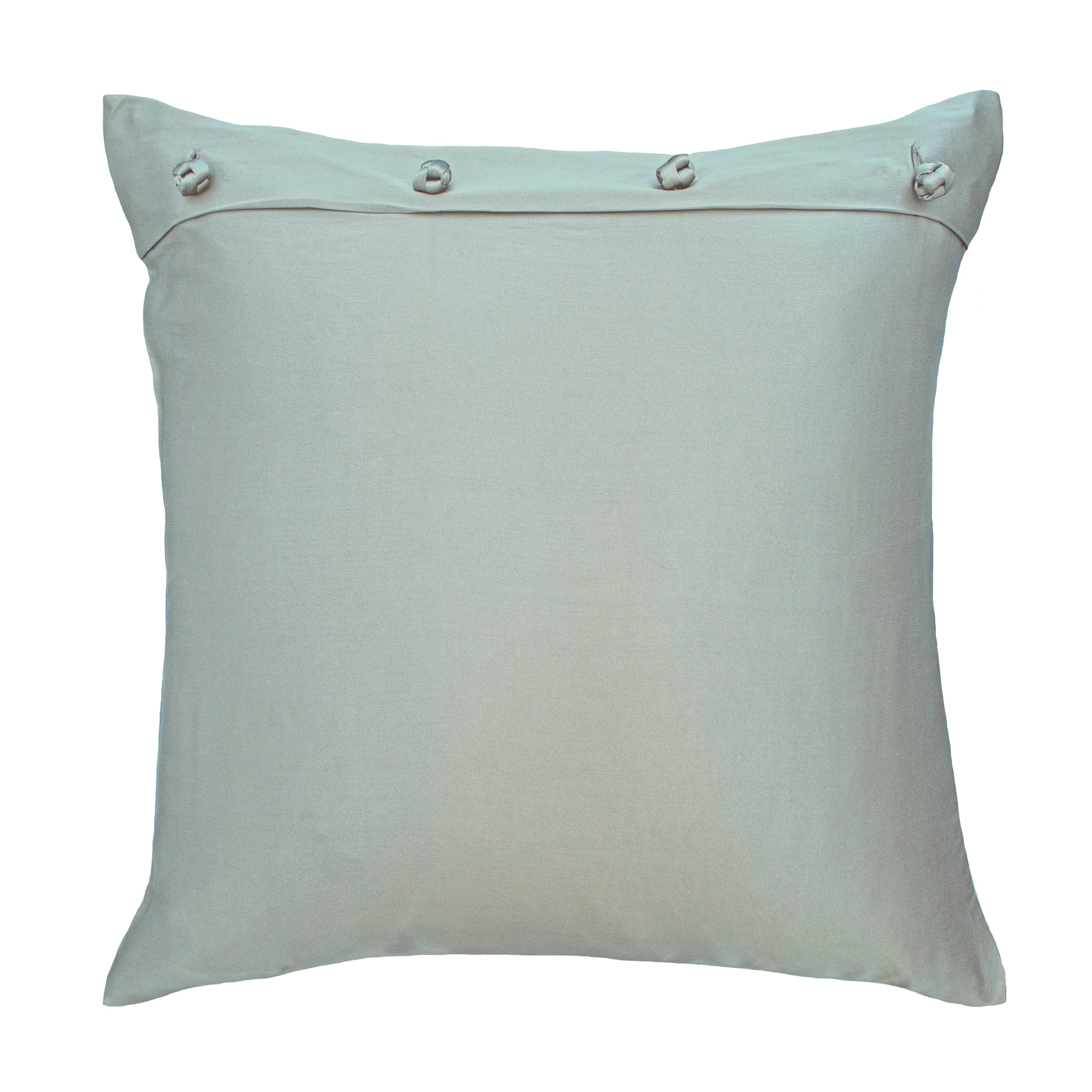 Luxury Charmeuse Pillow Sham with Elegant French Knots - Perfect for Master Bedroom & Guest Room Decor