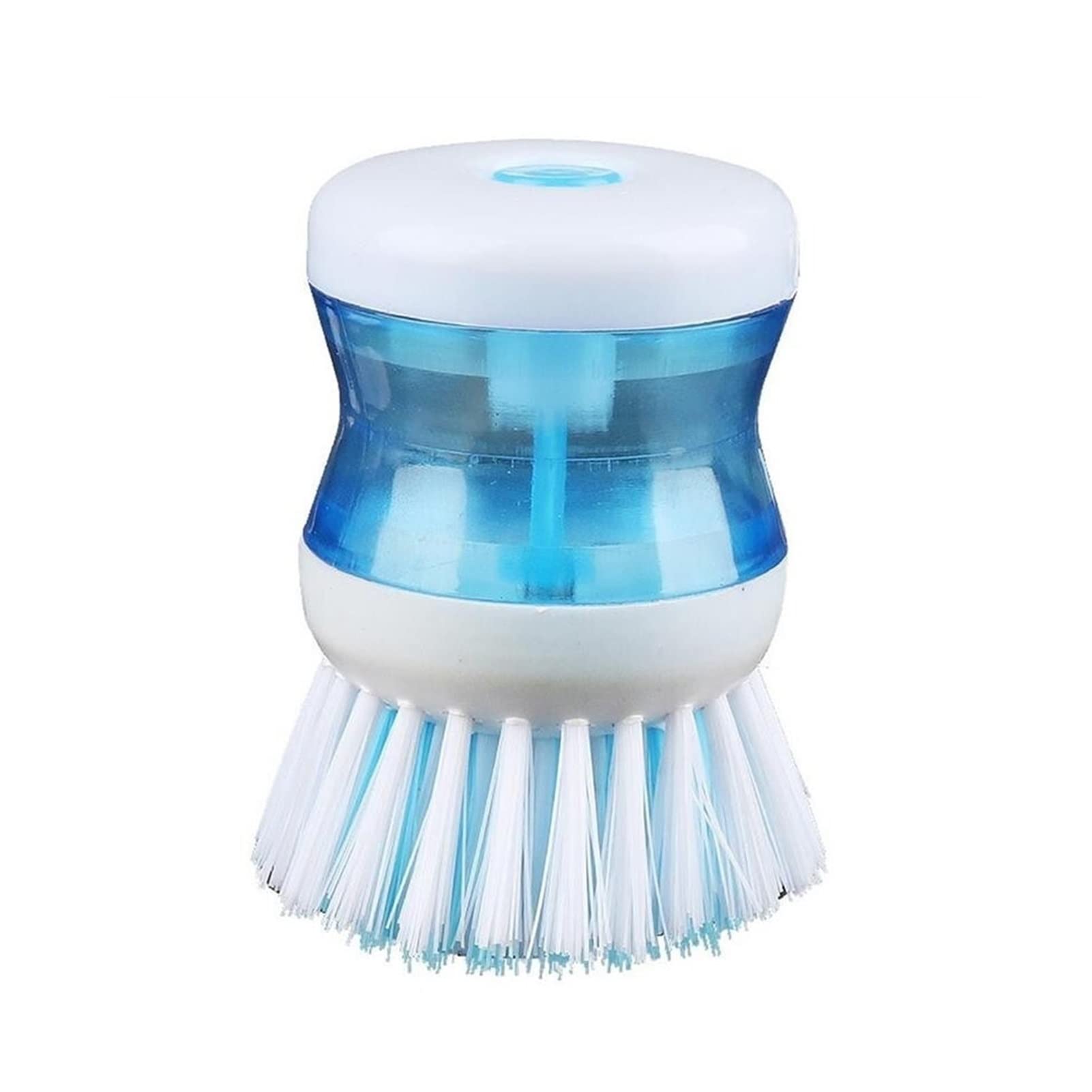 Songzhi Kitchen Scrub Brush with Soap Dispenser - Press Type Dishwashing Brush for Pots, Pans & Tableware - Random Color (1pc) - Perfect for Daily Dish Cleaning & Kitchen Hygiene