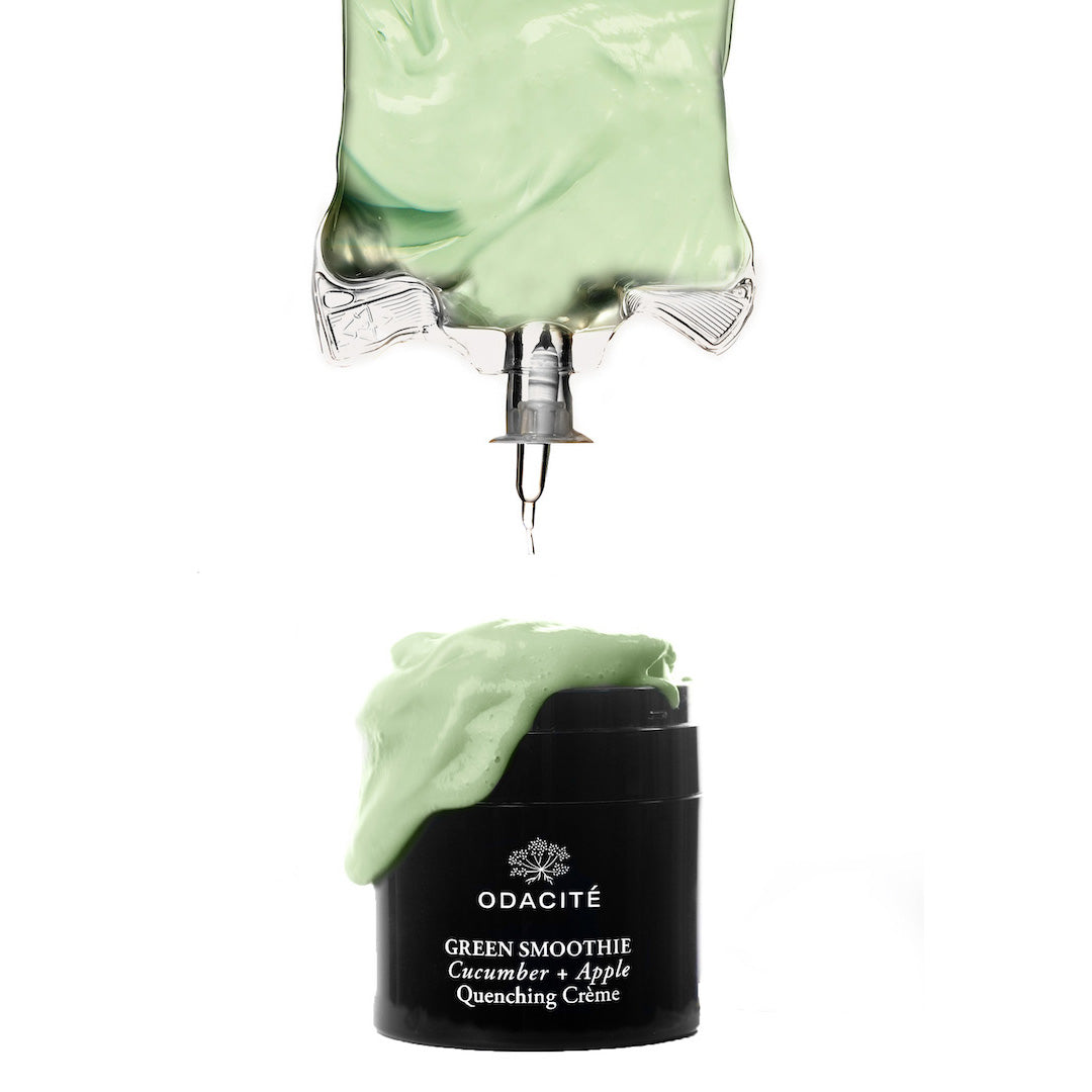 Organic Green Smoothie Hydrating Face Cream - Vegan, Cruelty-Free Skincare for Dry & Sensitive Skin | Perfect for Morning Routine & Post-Workout Refreshment