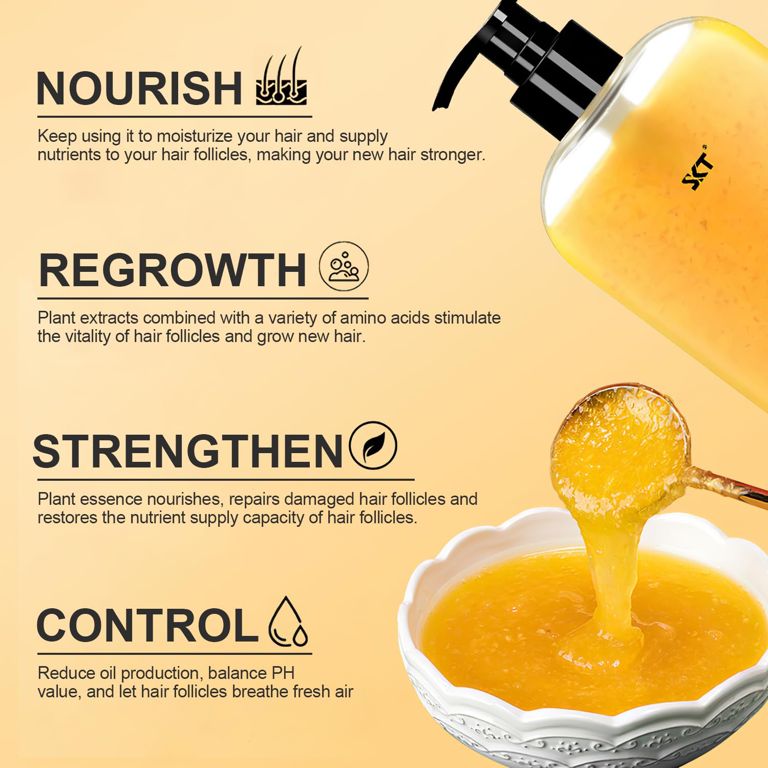 Natural Ginger Extract Anti Hair Loss Shampoo for Hair Regrowth & Thickening - 400ml Volumizing Shampoo for Men & Women | Promotes Longer, Healthier Hair | Ideal for Daily Use & Scalp Care