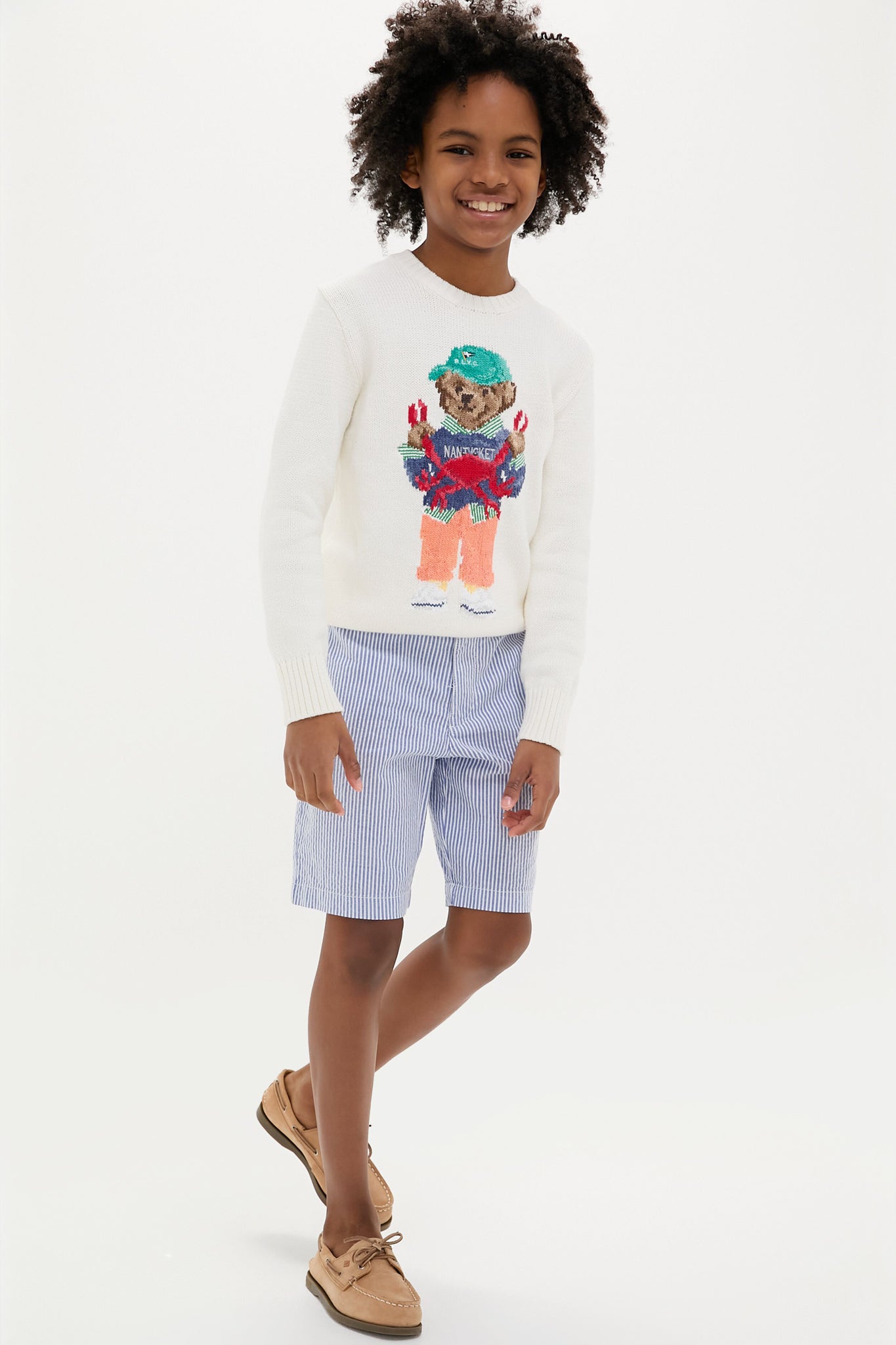 Preppy Blue Seersucker Shorts for Men - Casual Summer Wear & Beach Outfits