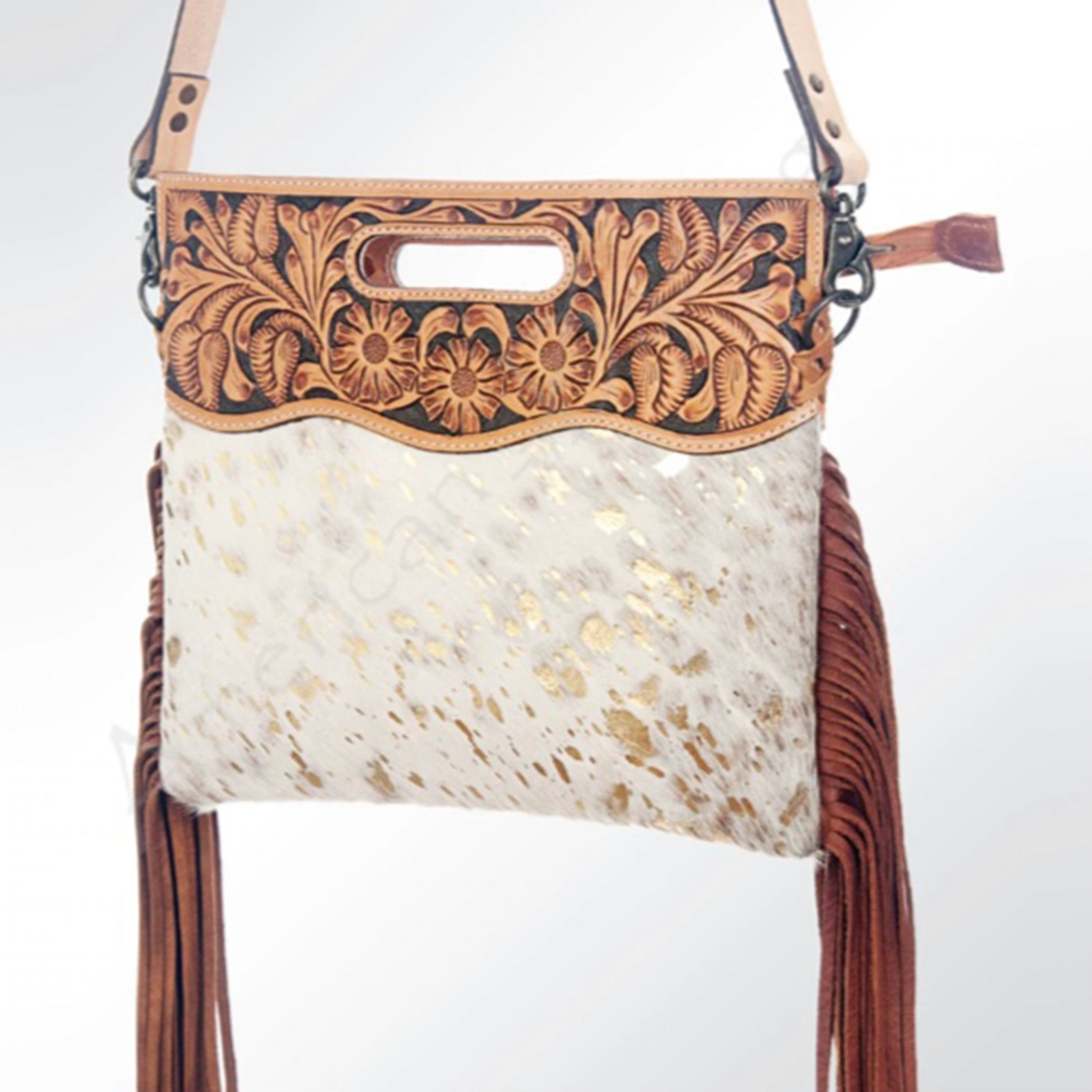 American Darling Genuine Cowhide Fringe Purse - Stylish Boho Crossbody Bag for Women | Perfect for Casual Outings, Music Festivals & Date Nights