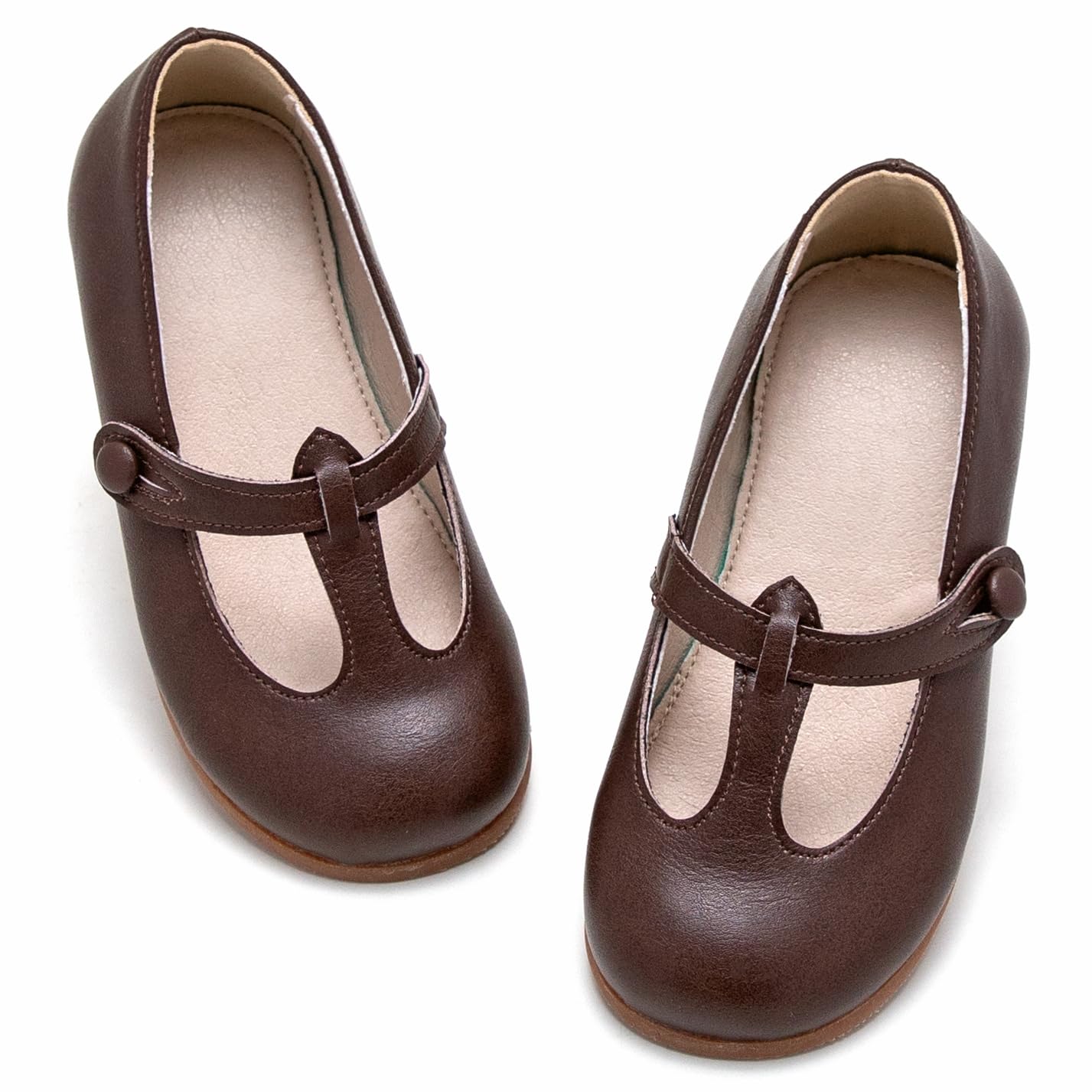 GINFIVE Toddler Girls Dress Shoes - Little Kids Flats School Mary Janes Shoes for Toddlers & Preschoolers - Perfect for Weddings, Parties, School & Special Occasions