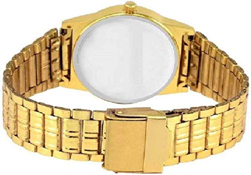 ZUPERIA Gold Analog Watch for Men & Women - Luxury Gold Dial & Strap - Pack of 2 - Perfect for Business, Casual & Formal Occasions