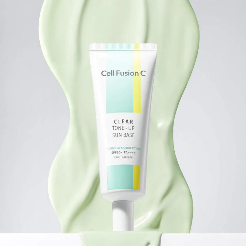 Cell Fusion C Tone Up Sun Base SPF50+ PA++++ - 40ml, 4 Shades, Korean Sunscreen for Brightening & UV Protection - Perfect for Daily Use, Makeup Base, and Outdoor Activities