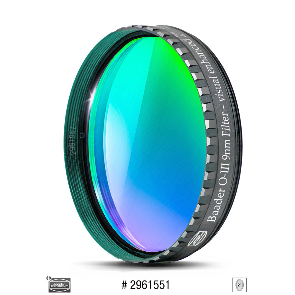 BAADER O III 9nm Super G Filter - Premium Astronomical Light Pollution Filter for Deep Sky Observation (Ideal for Nebulae, Galaxies & Star Clusters Viewing)