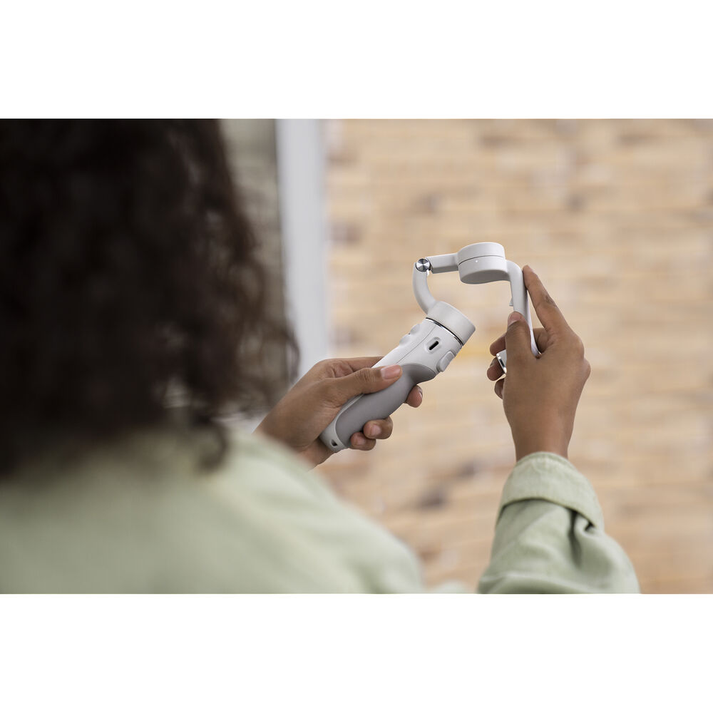DJI OM 5 White Smartphone Gimbal Stabilizer - 3-Axis Handheld Stabilizer for iPhone & Android, Vlogging, Live Streaming, Travel & Action Shots