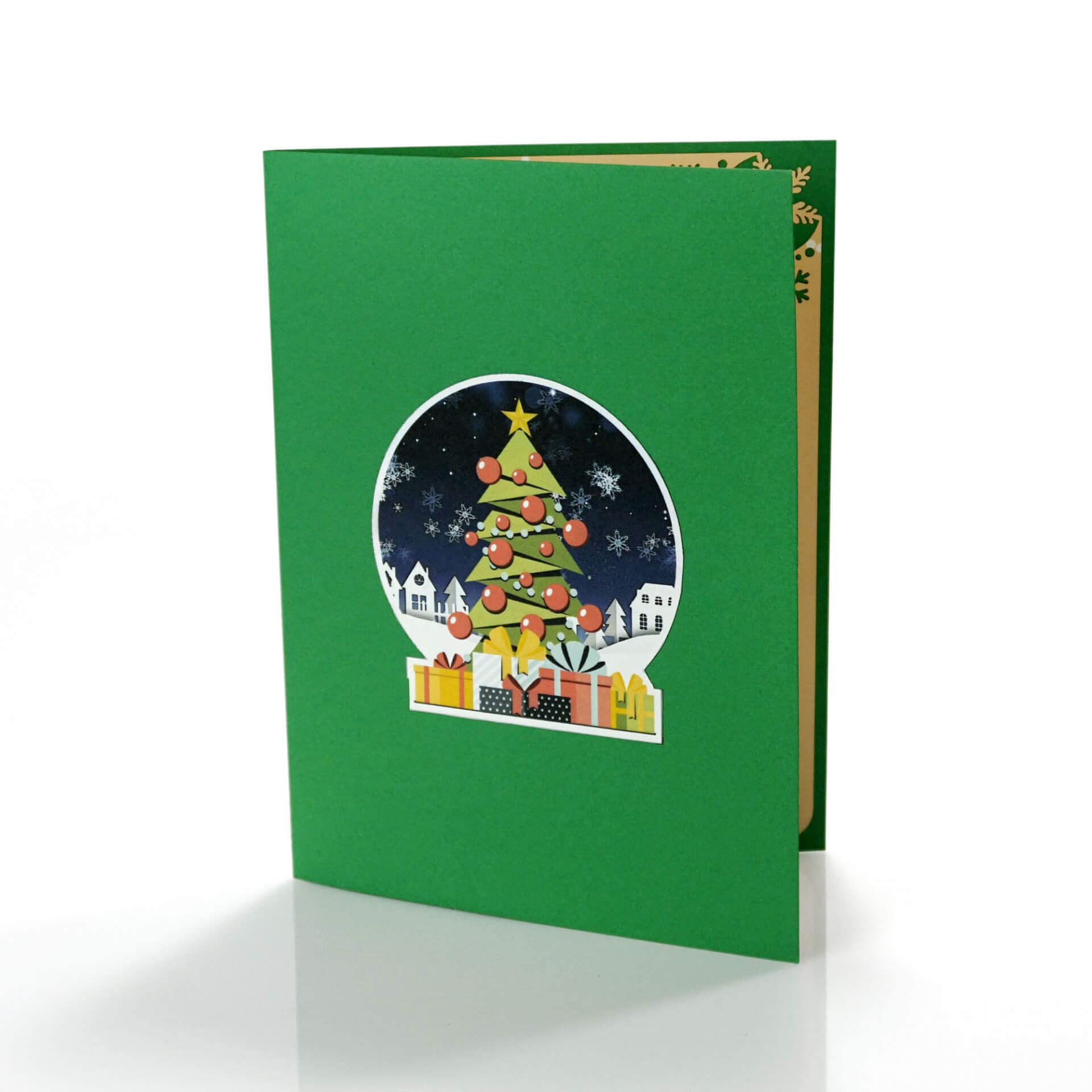 3D Christmas Snowtown Pop Up Card with Snowman - Festive Holiday Greeting Card for Son, Husband - Unique 3D Xmas Cards for Family & Friends - Perfect for Christmas Wishes, Office Gifts & Holiday Decorations
