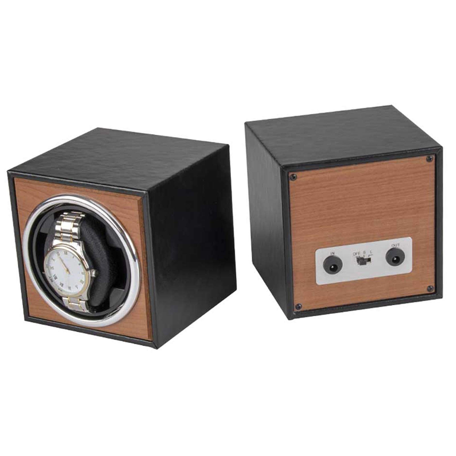 Premium Wooden Watch Winder - Quiet Automatic Watch Storage for Home & Office