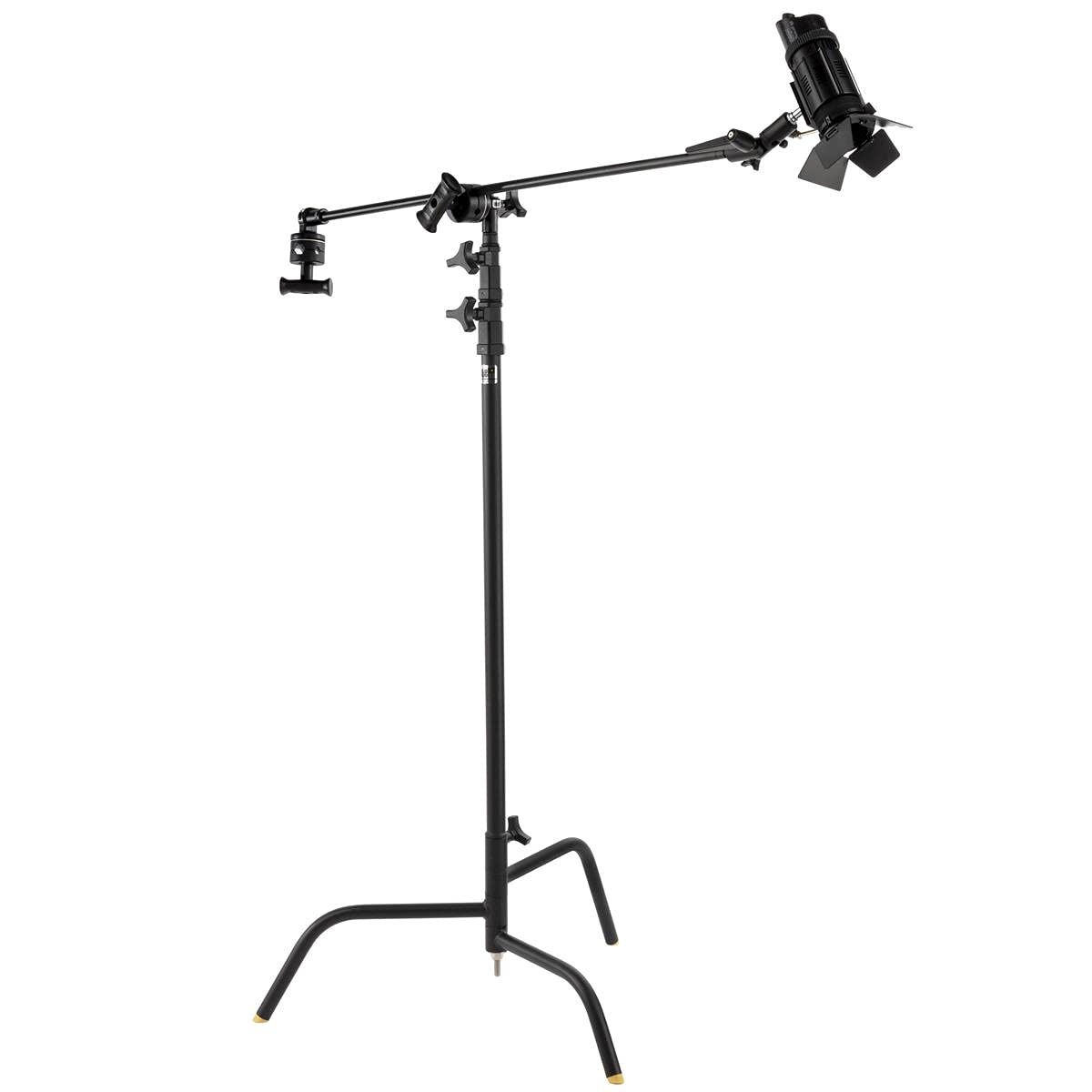 Lowel 40-Inch C-Stand Turtle Base Kit with 2.5-Inch Grip Head & 40-Inch Grip Arm - Heavy Duty Black Photography Stand for Studio Lighting, Video Production, and Film Equipment Support