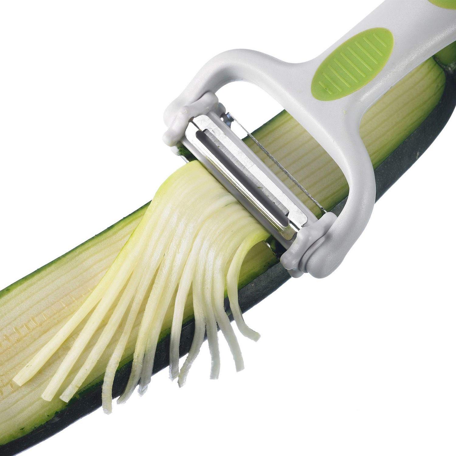 Westmark 3-in-1 Julienne Peeler, Vegetable Peeler & Tomato Slicer - Stainless Steel Multi-Purpose Kitchen Tool for Salad Prep, Garnishing & Healthy Cooking