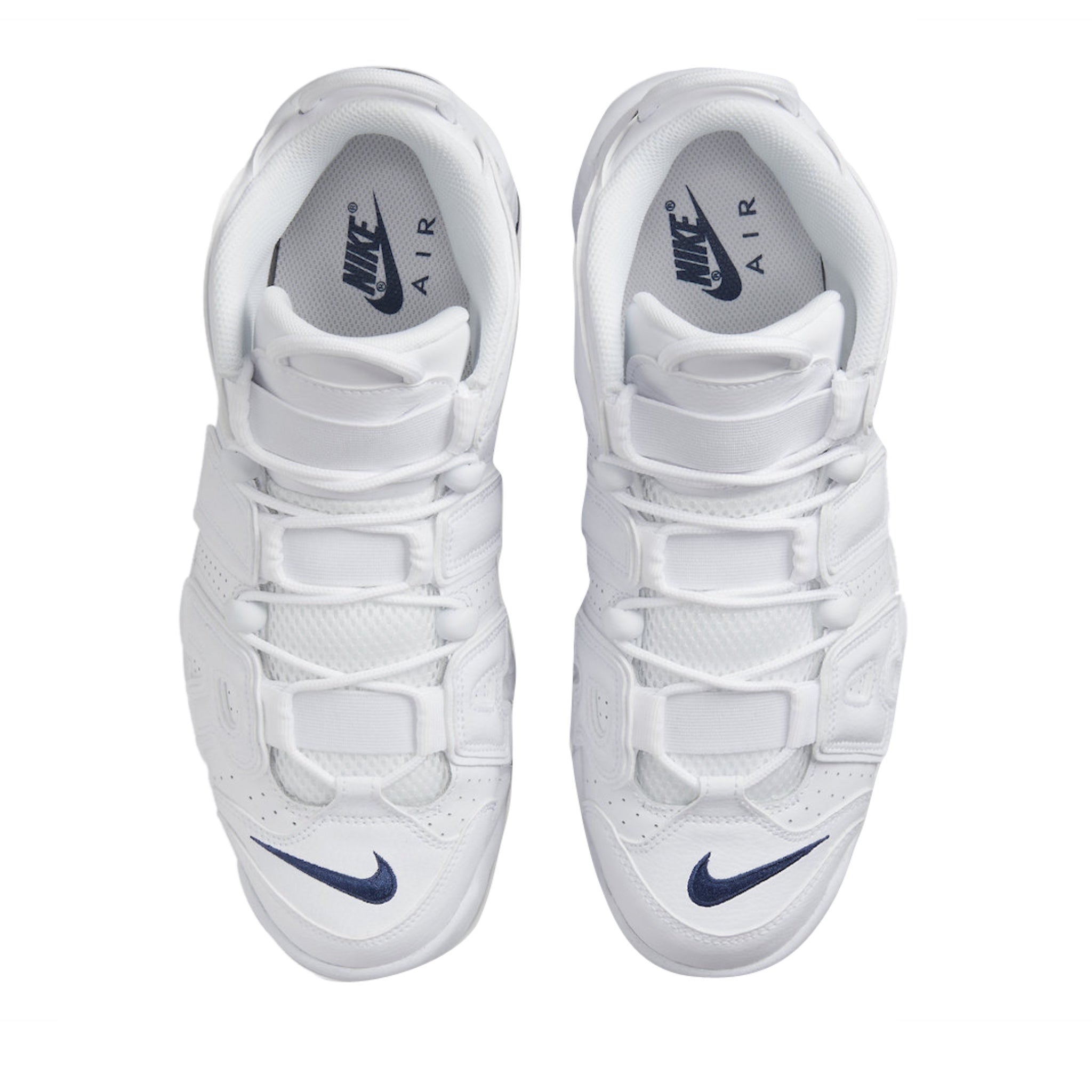 Nike Air More Uptempo White Midnight Navy GS Basketball Shoes for Kids - Perfect for School, Sports & Streetwear Fashion